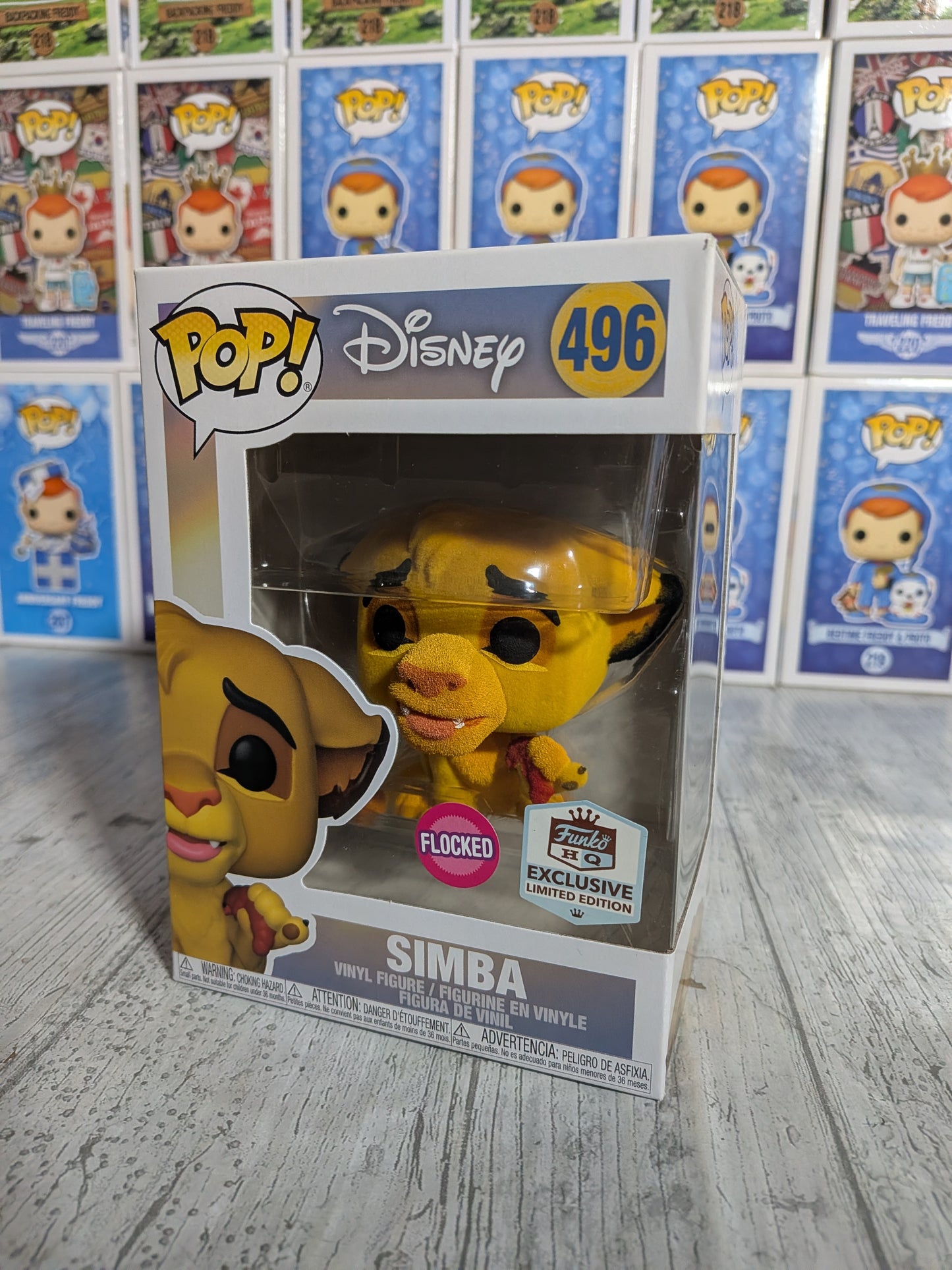 Funko pop Disney The Lion King #496 - Simba (Flocked/HQE)