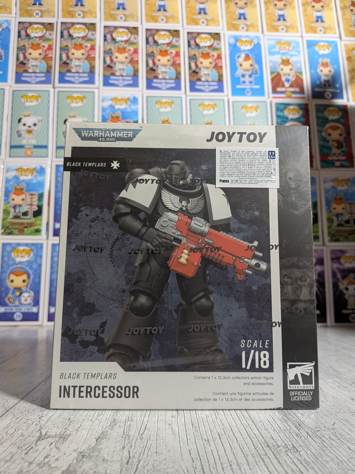 JoyToy Warhammer 40k - Space Marines Black Templars Intercessor (12.3cm)