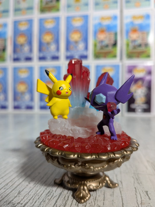 Re-Ment Pokémon Gemstone Collection 2 - Pikachu & Ténéfix | Sableye (~10cm)