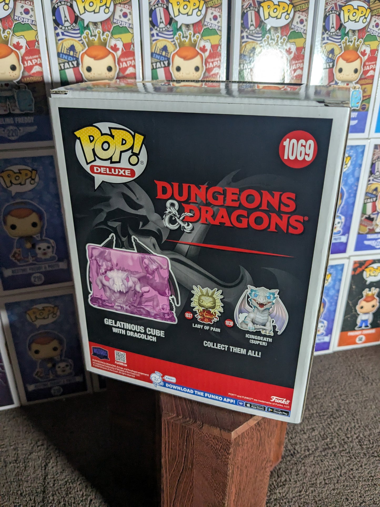 Funko pop 1069: Cubo gelatinoso con Dracolich (plastica luminosa/aperta/danneggiata)