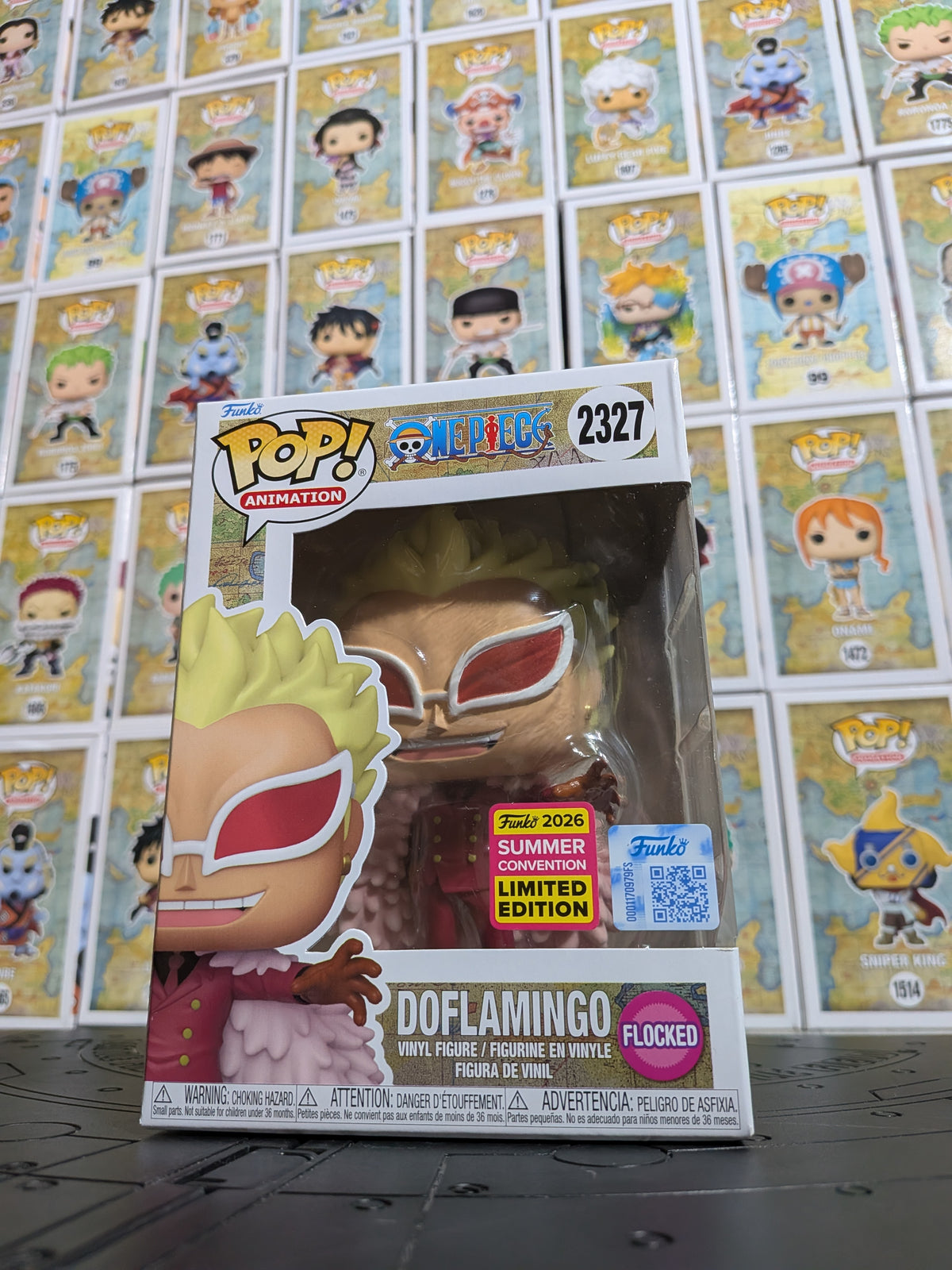 Funko Pop! One Piece #2327 - Donquixote Doflamingo (Summer Convention 2026 Limited Edition/Flocked)