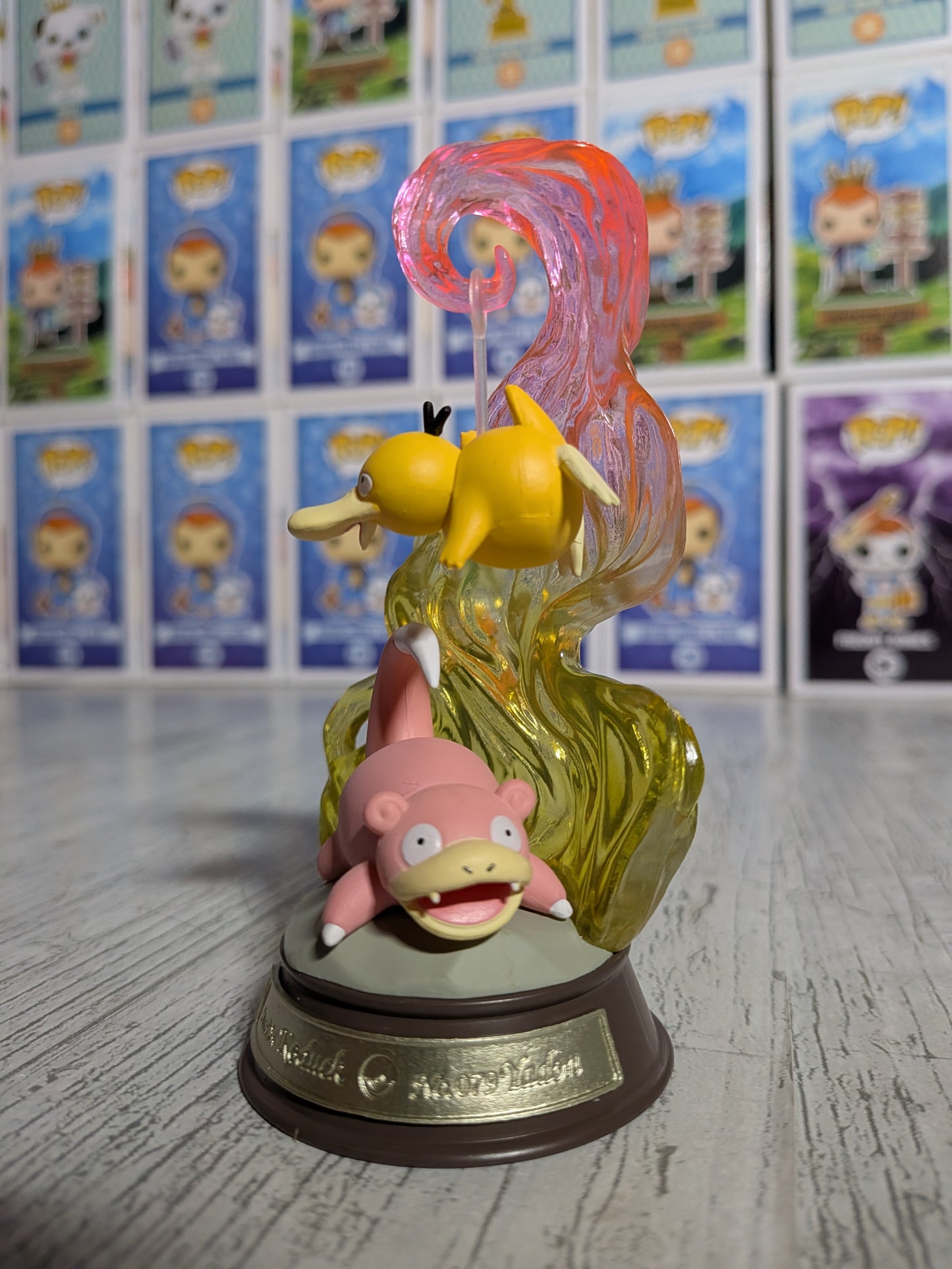 Re-Ment Pokémon Swing Vignette Collection Vol.3 - Psykokwak & Ramoloss | Psyduck & Slowpoke (~10cm)