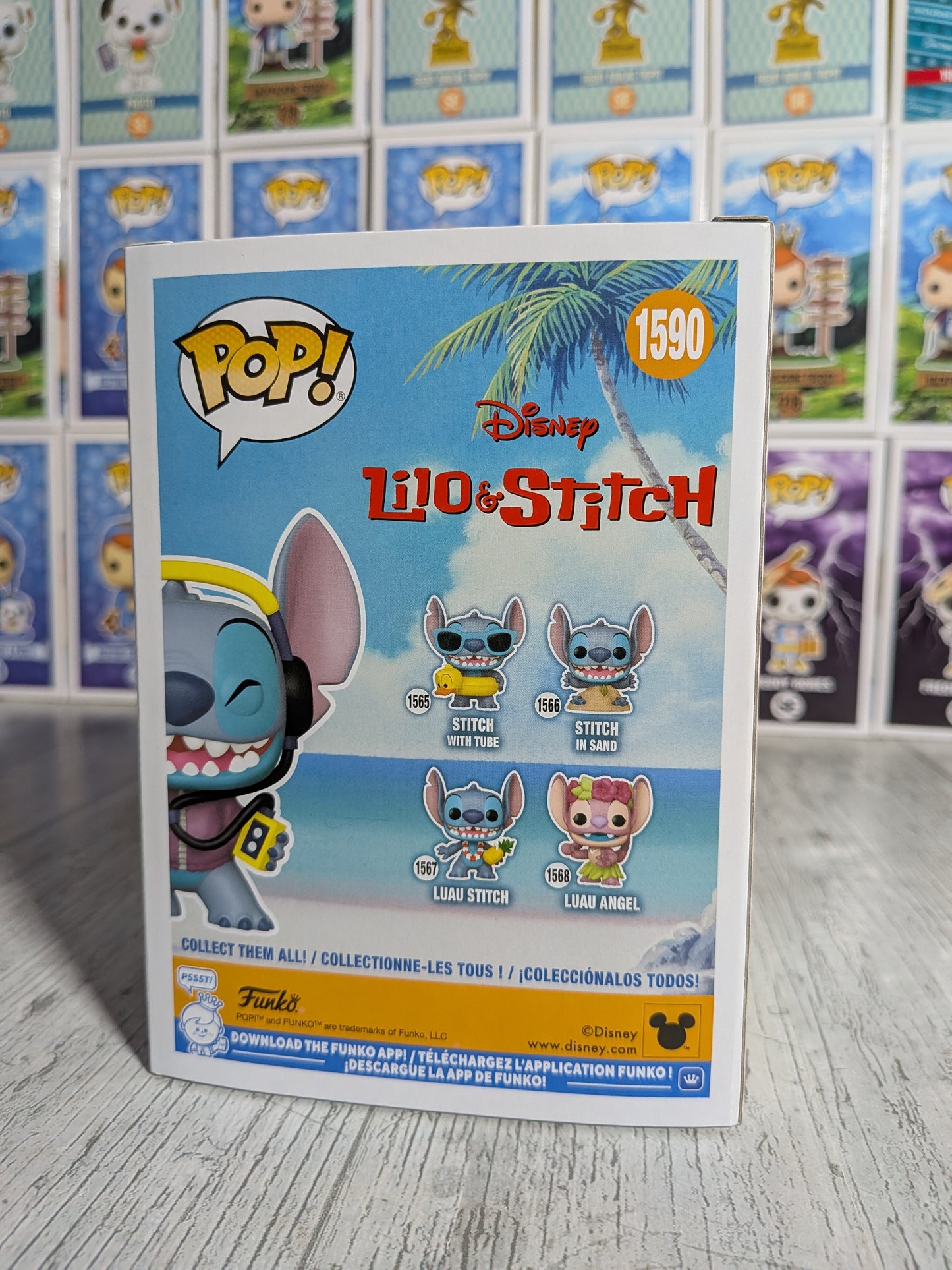Funko Pop Disney #1590 - Stitch mit Kopfhörern (9500 STÜCK)