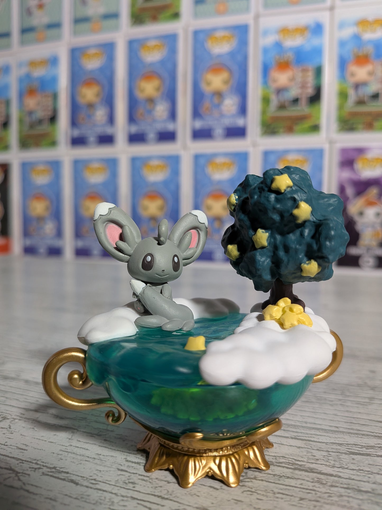 Re-Ment Pokémon - Chinchidou / Minccino - Starrium Dreaming Moonlit Night