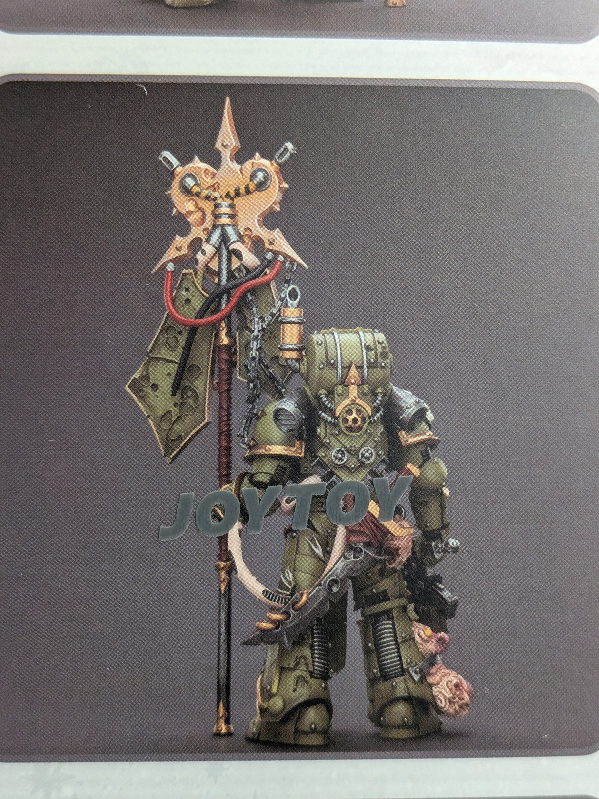 JoyToy Warhammer 40k - Death Guard Plague Marine Icon Bearer (12.2cm)