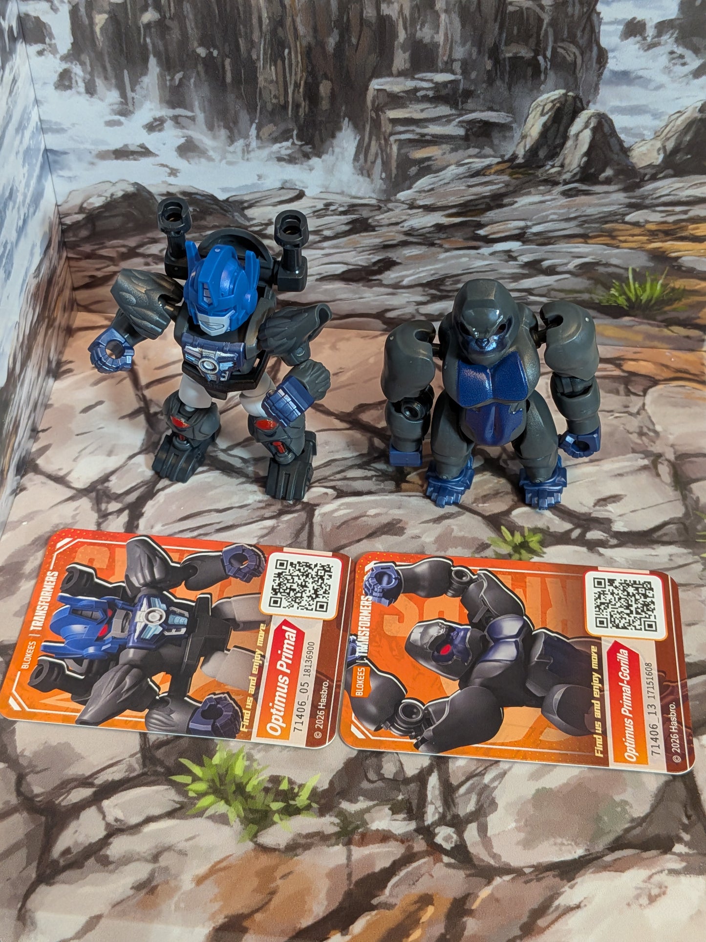 Blokees - Transformers Defender Version 06 - Optimus Primal & Optimus Primal-Gorilla (Lot Robot + Mode Gorille) (~4-6cm)