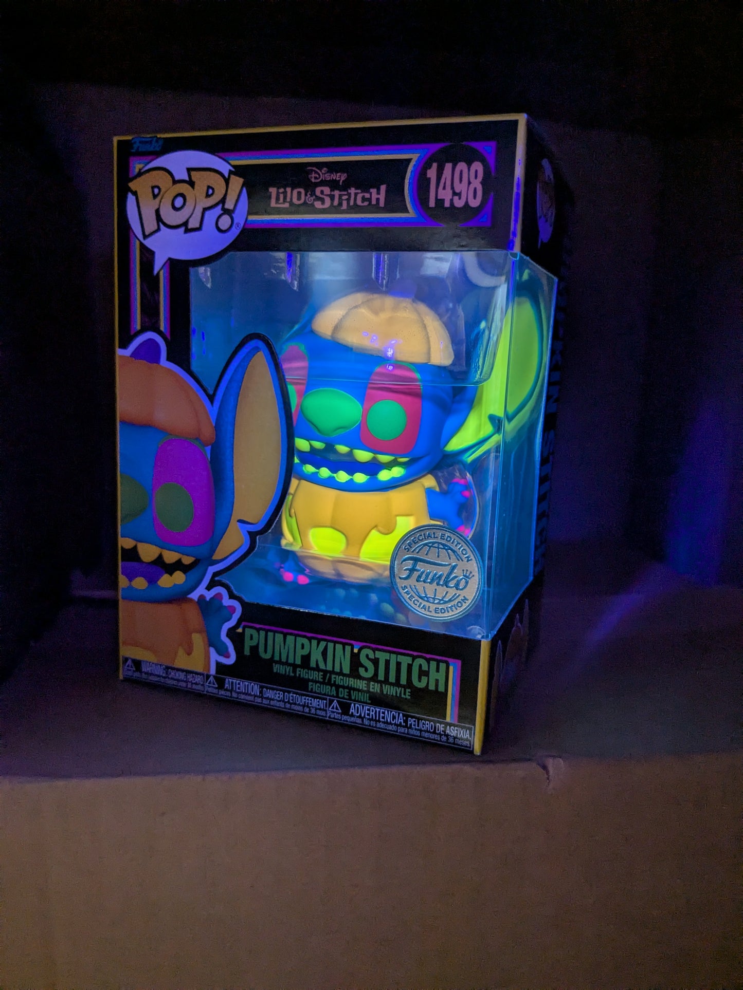 Funko pop 1498 : Pumpkin Stitch (Blacklight)
