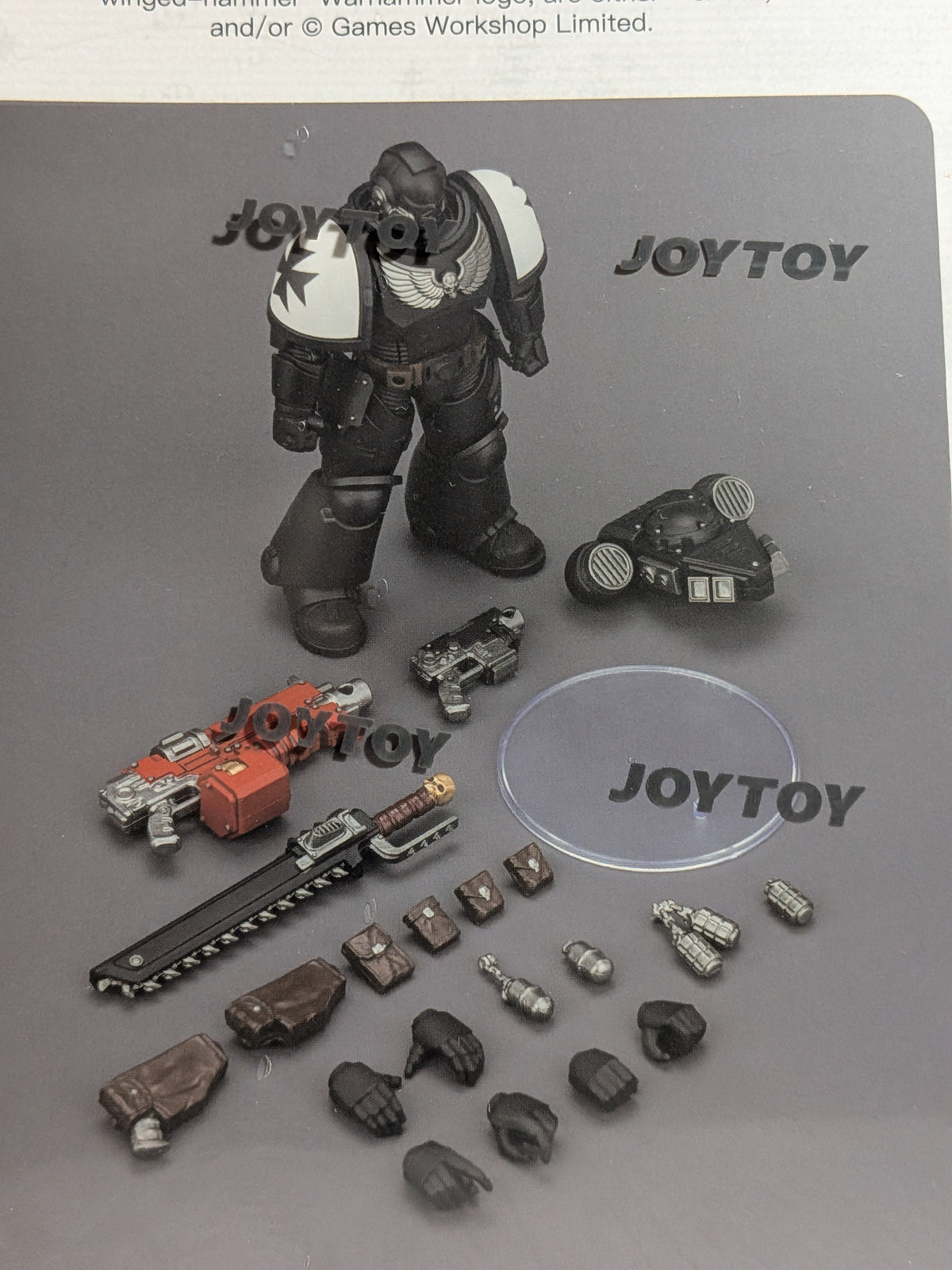 JoyToy Warhammer 40k - Space Marines Black Templars Intercessor (12.3cm)
