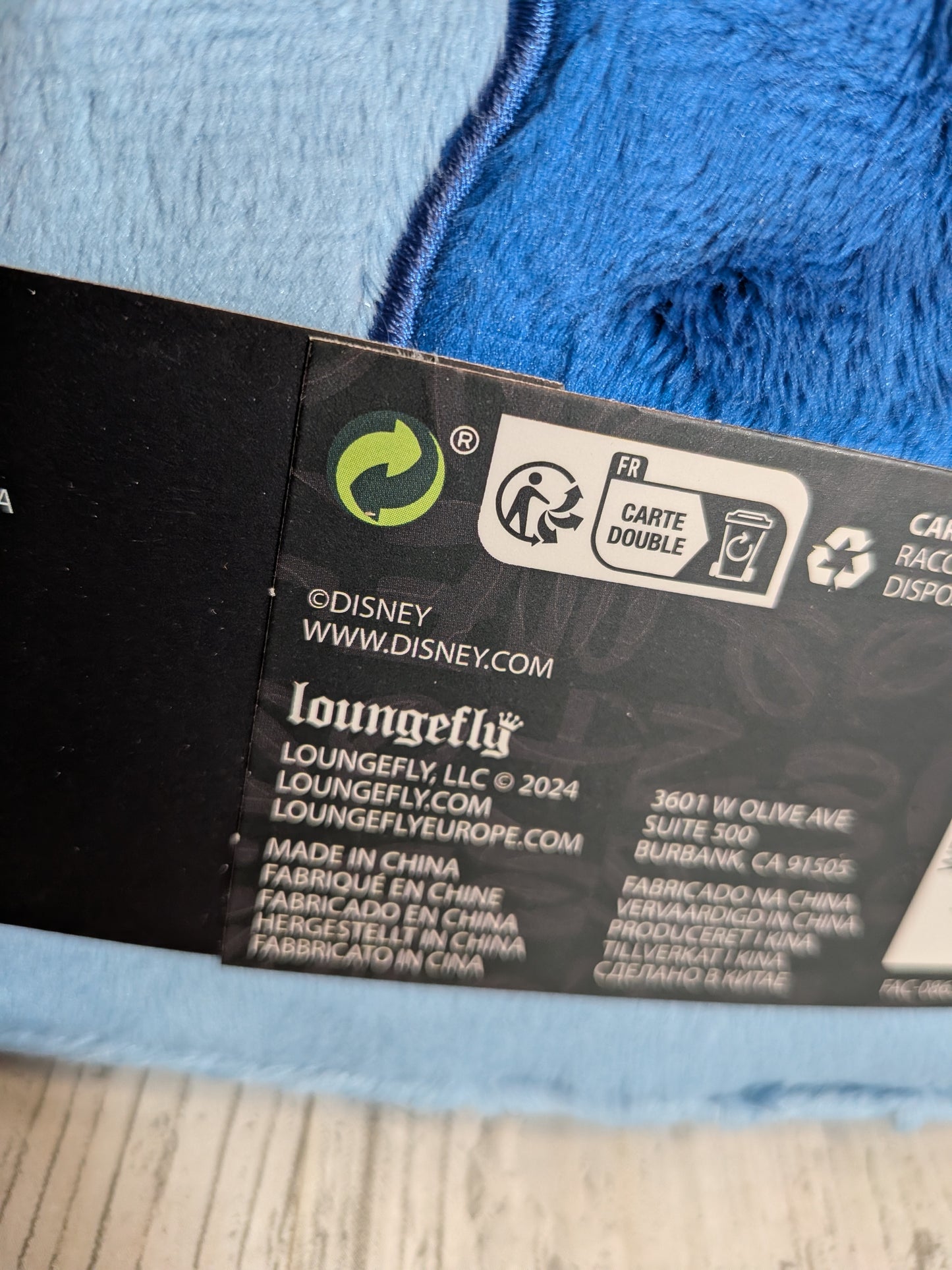 Loungefly Disney - Stitch Plüsch-Sherpa Cosplay Nachfüllbares Notizbuch