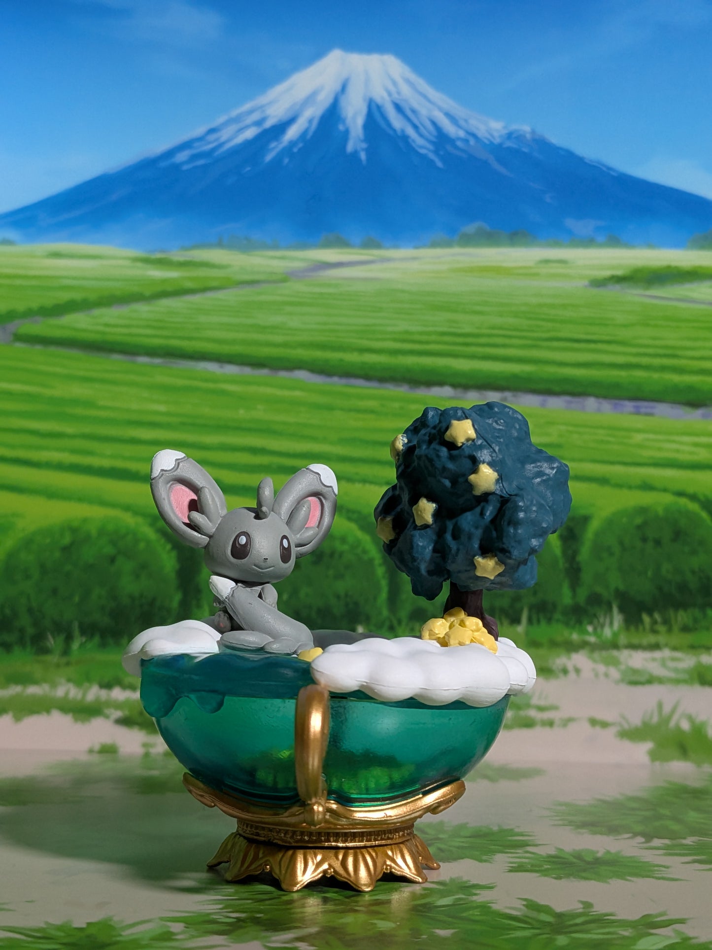 Re-Ment Pokémon - Chinchidou / Minccino - Starrium Dreaming Moonlit Night
