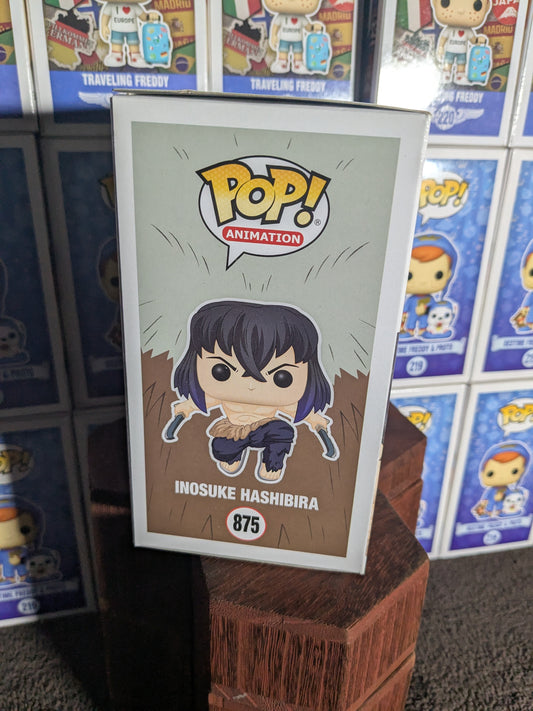 Funko pop 875 : Inosuke Hashibira (Flocked Chase/Damaged Box)