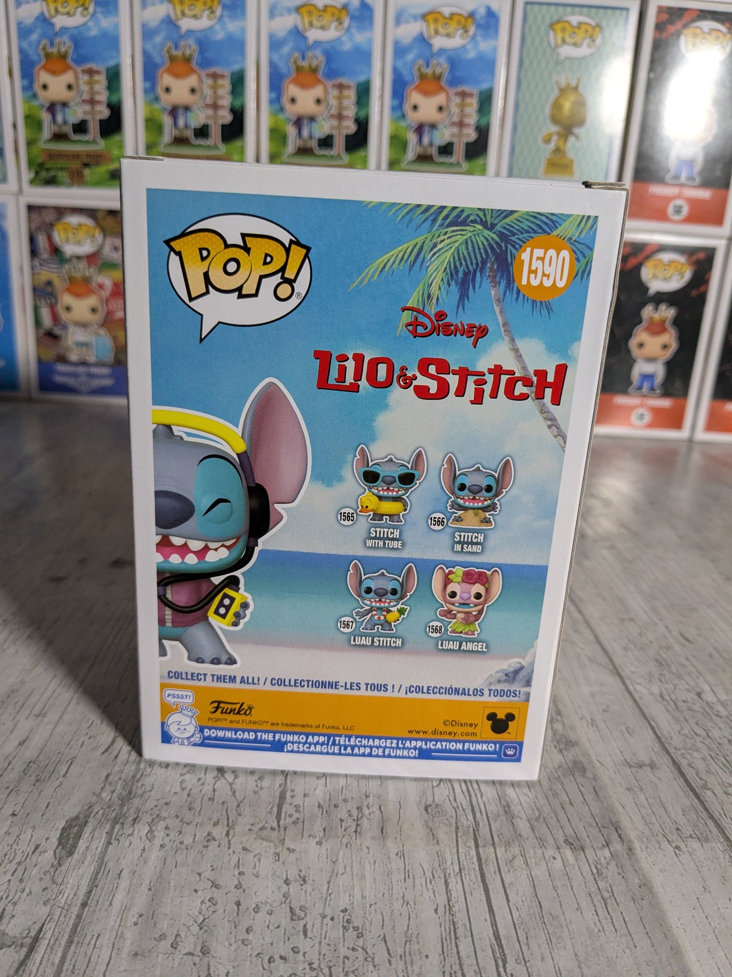 Funko pop Disney #1590 - Stitch with Headphones (9500PCS)