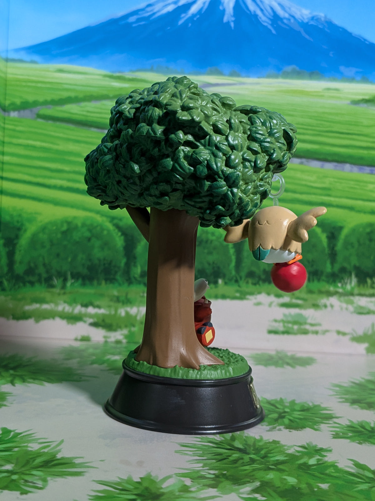 Re-Ment Pokémon Swing Vignette Collection Vol.3 - Brindibou & Chochodile | Rowlet & Fuecoco (~10cm)