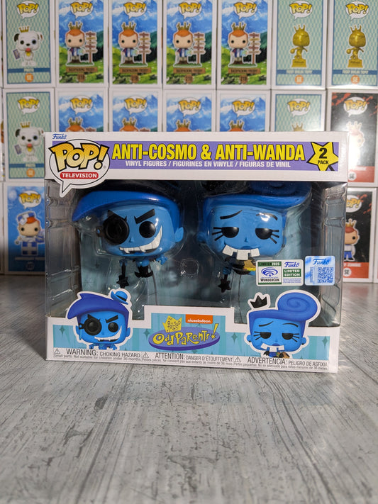 Funko pop Fairly Odd Parents - Anti-Cosmo & Anti-Wanda (Wondercon/WC2025)