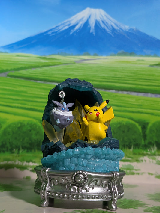Re-Ment Pokémon - Pikachu & Strassie / Carbink - Gemstone Shining Miracle