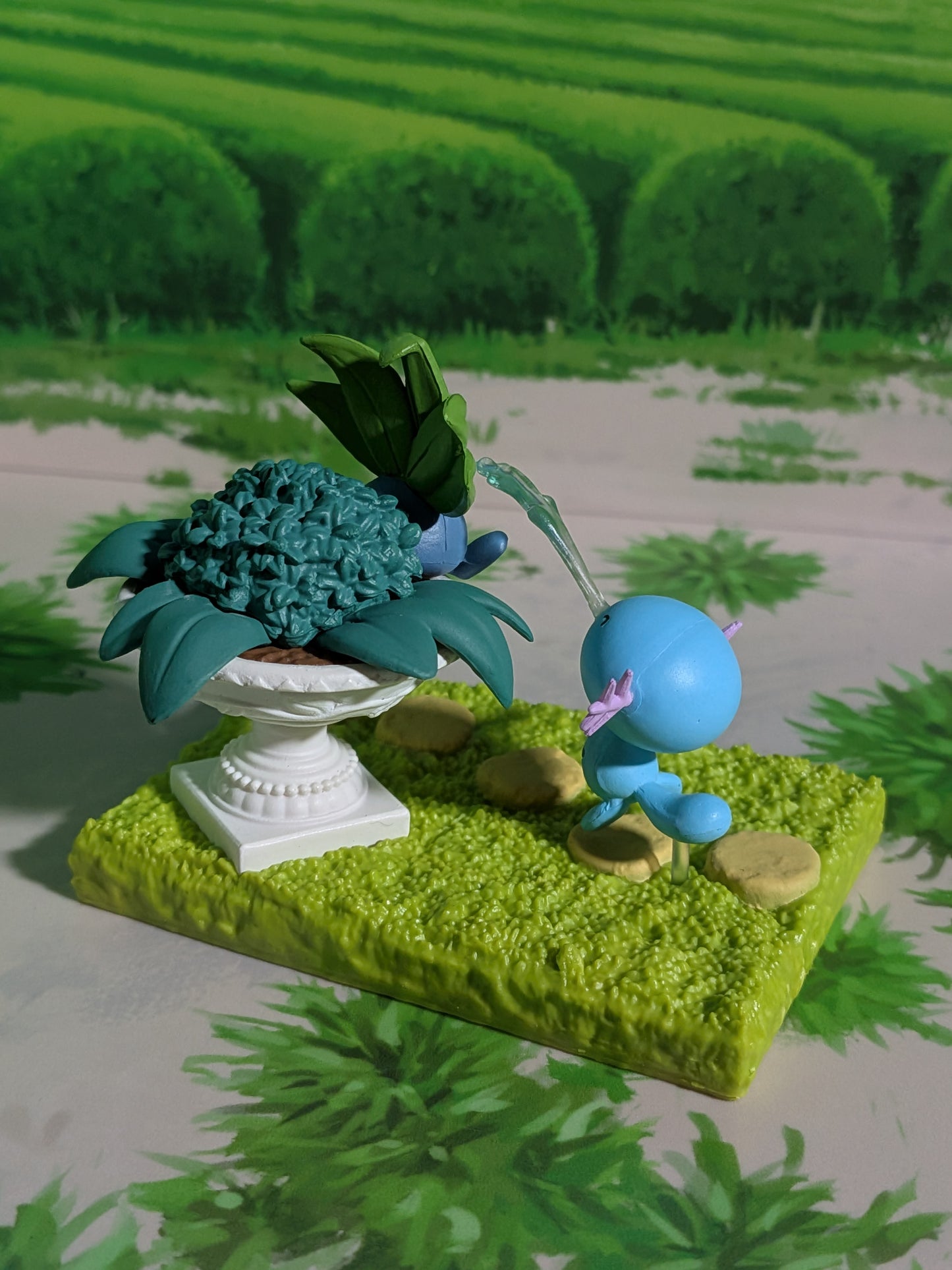 Re-Ment Pokémon - Axoloto / Wooper & Mystherbe / Oddish - Pokémon Garden