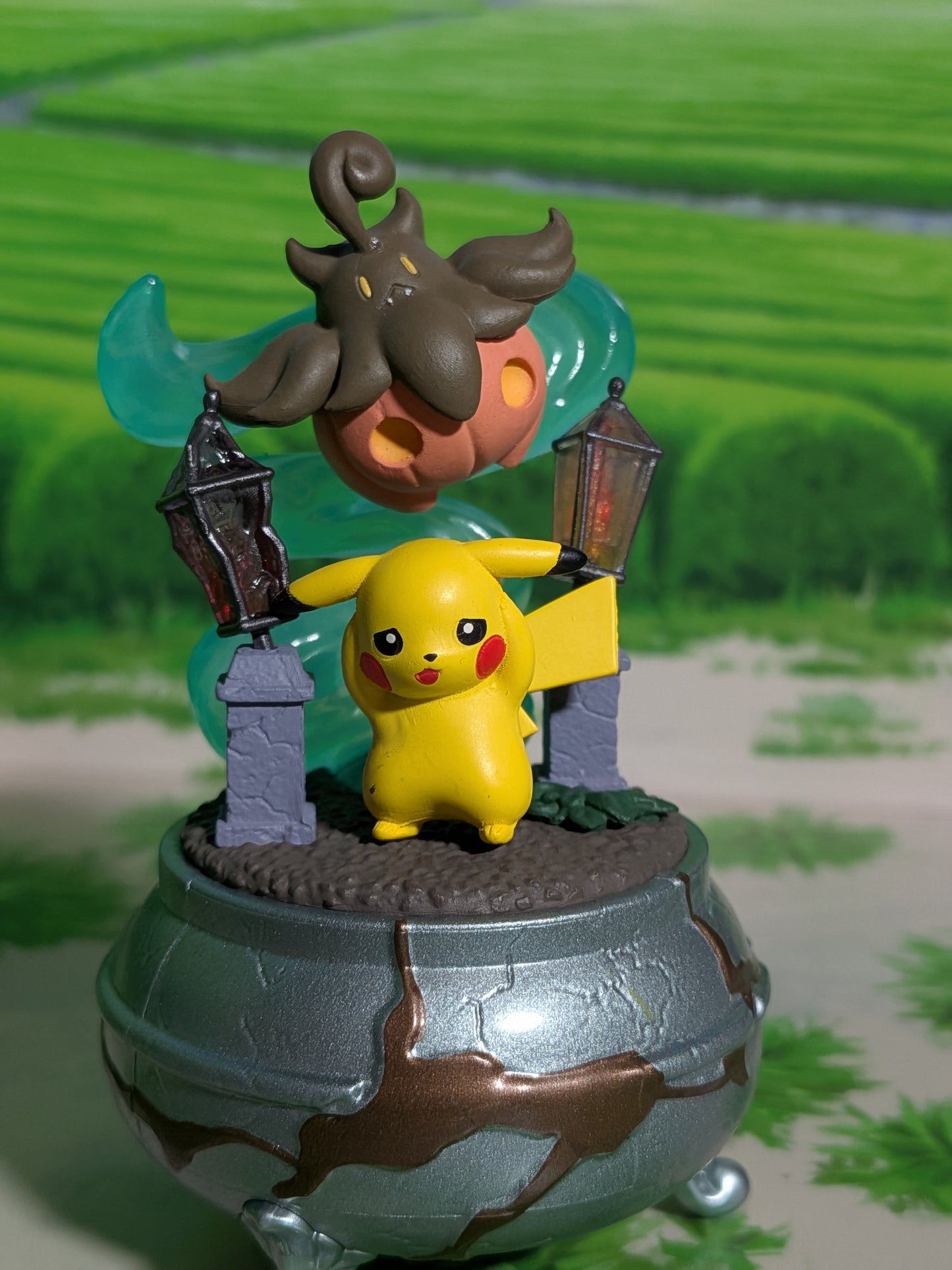 Re-Ment Pokémon Little Night Collection Vol.2 - Pikachu & Pitrouille | Pumpkaboo | Bokeibou (~10cm)