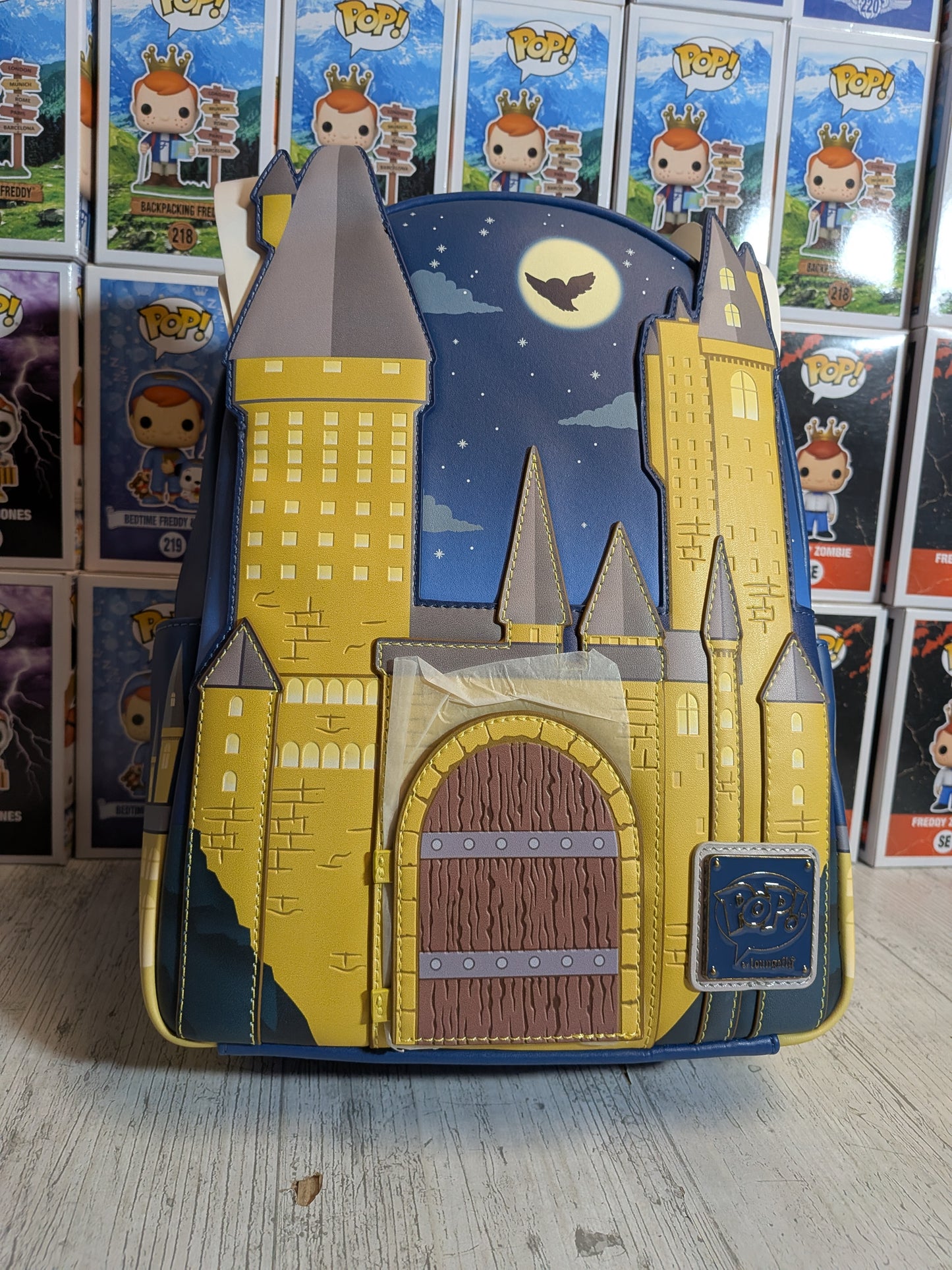 Loungefly - Harry Potter Hogwarts Schloss Mini Rucksack & Funko Pop 15 - Albus Dumbledore (Golden) 🪄