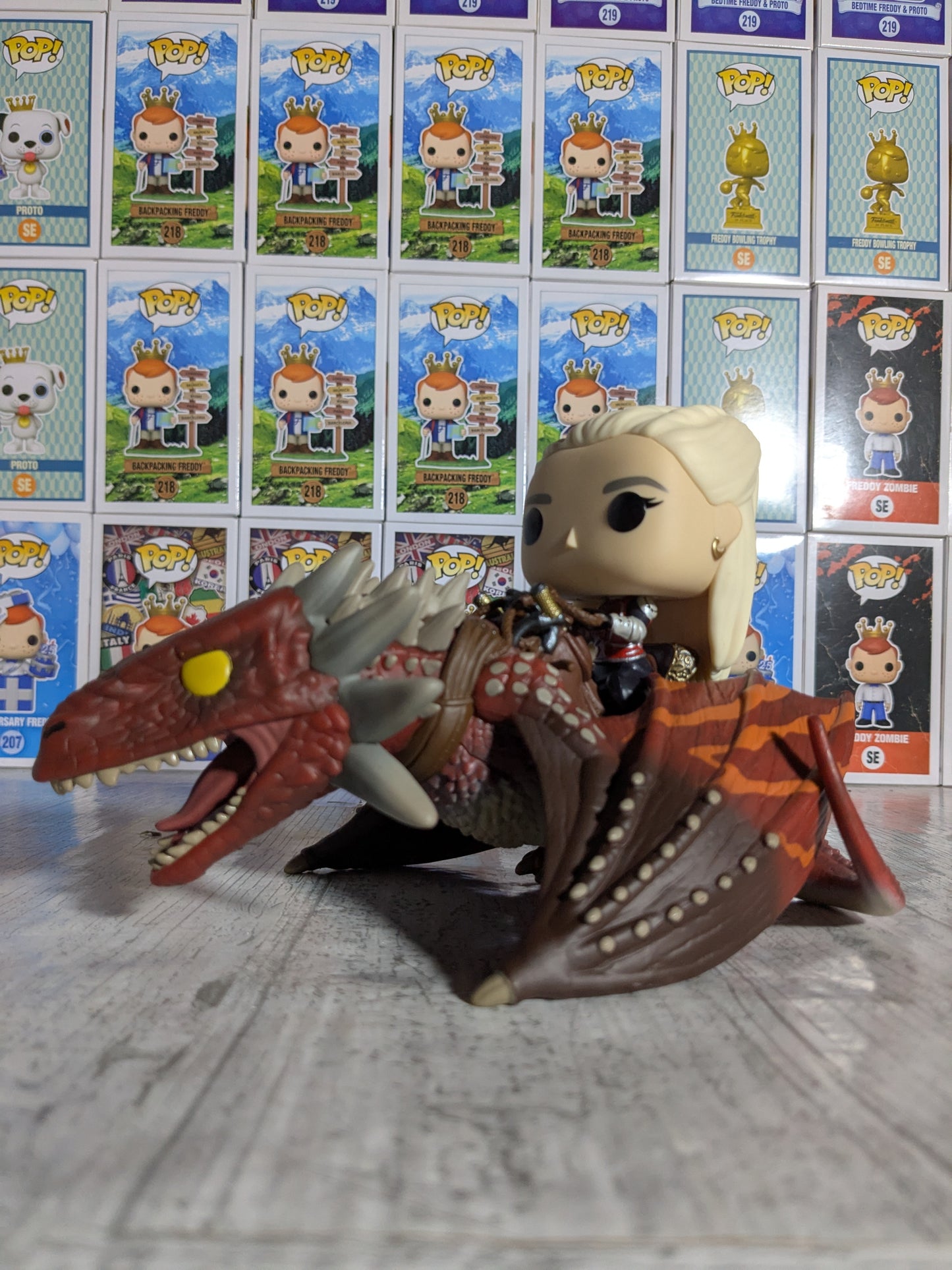 Funko pop House of the Dragon #124 - Rhaenys Targaryen with Meleys (Opened/Damaged Box)