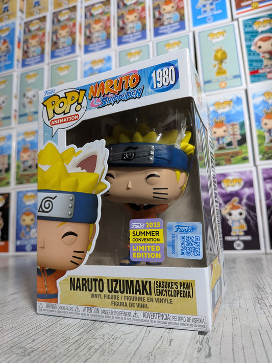 Funko pop Naruto Shippuden #1980 - Naruto Uzumaki Sasuke's Paw Encyclopedia (SC2025)