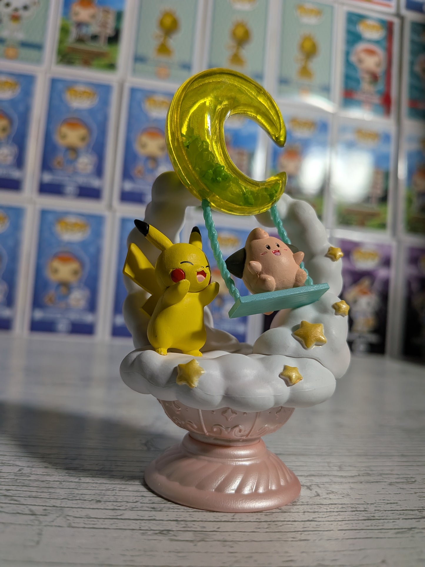 Re-Ment Pokémon - Pikachu & Mélo / Cleffa - Starrium Dreaming Moonlit Night