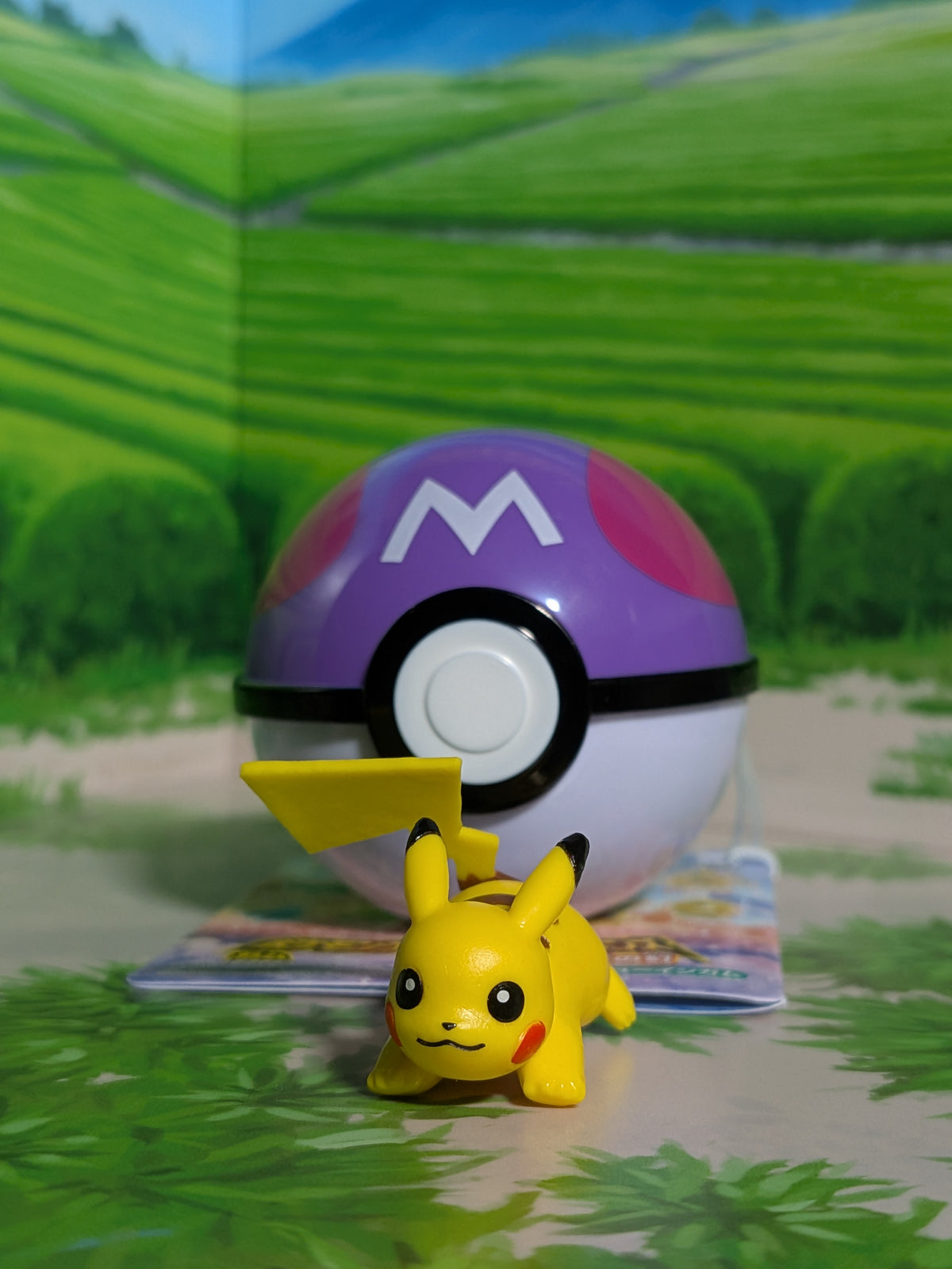 Shokugan: Pokémon Get & Gum - Blazing Sky Illusion - Pikachu & Master Ball (Environ 3 cm)