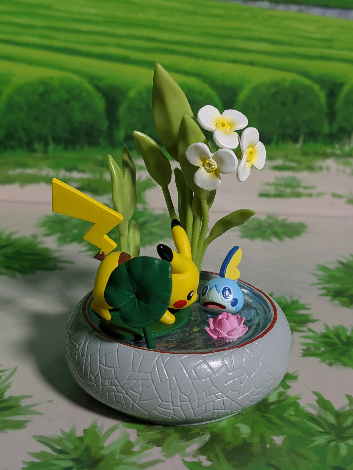 Re-Ment Pokémon - Pikachu & Larméléon / Sobble - Pocket Bonsai 3