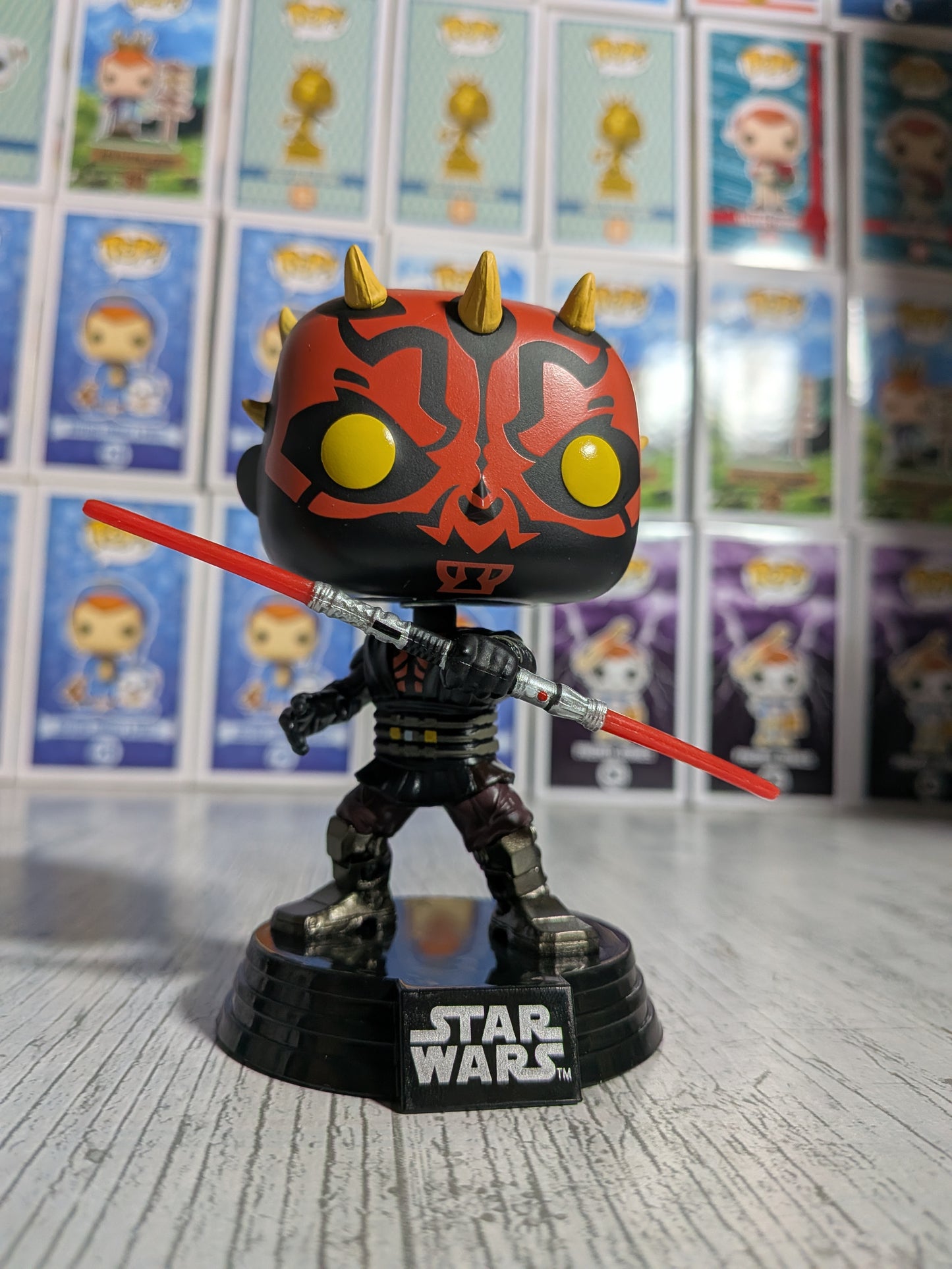 Funko Pop Star Wars - Darth Maul &amp; Gar Saxon (Leuchtend/Beschädigte Verpackung/Geöffnet)