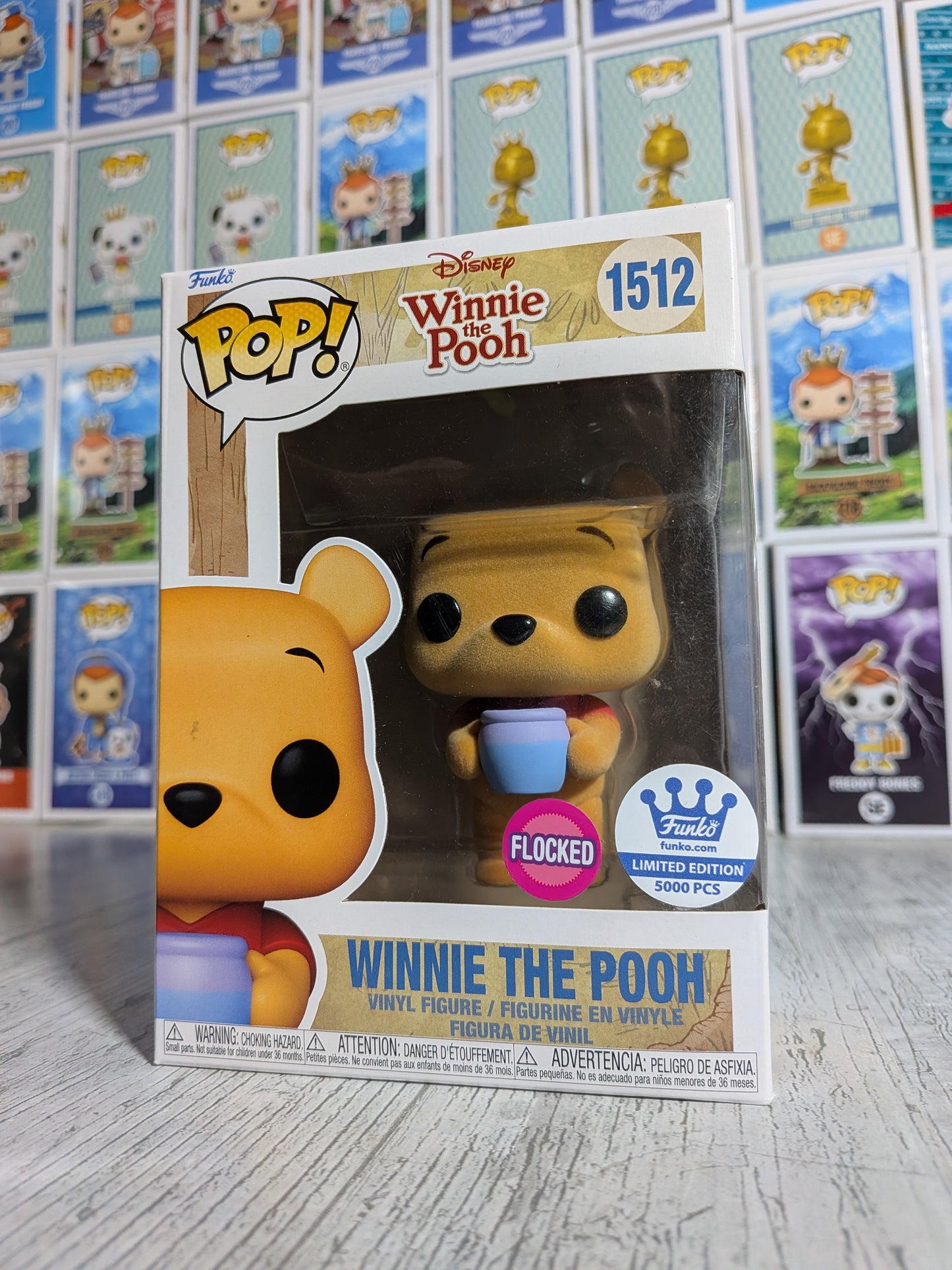 Funko pop Disney Winnie the Pooh #1512 - Winnie the Pooh (5000 pezzi/scatola floccata/danneggiata)