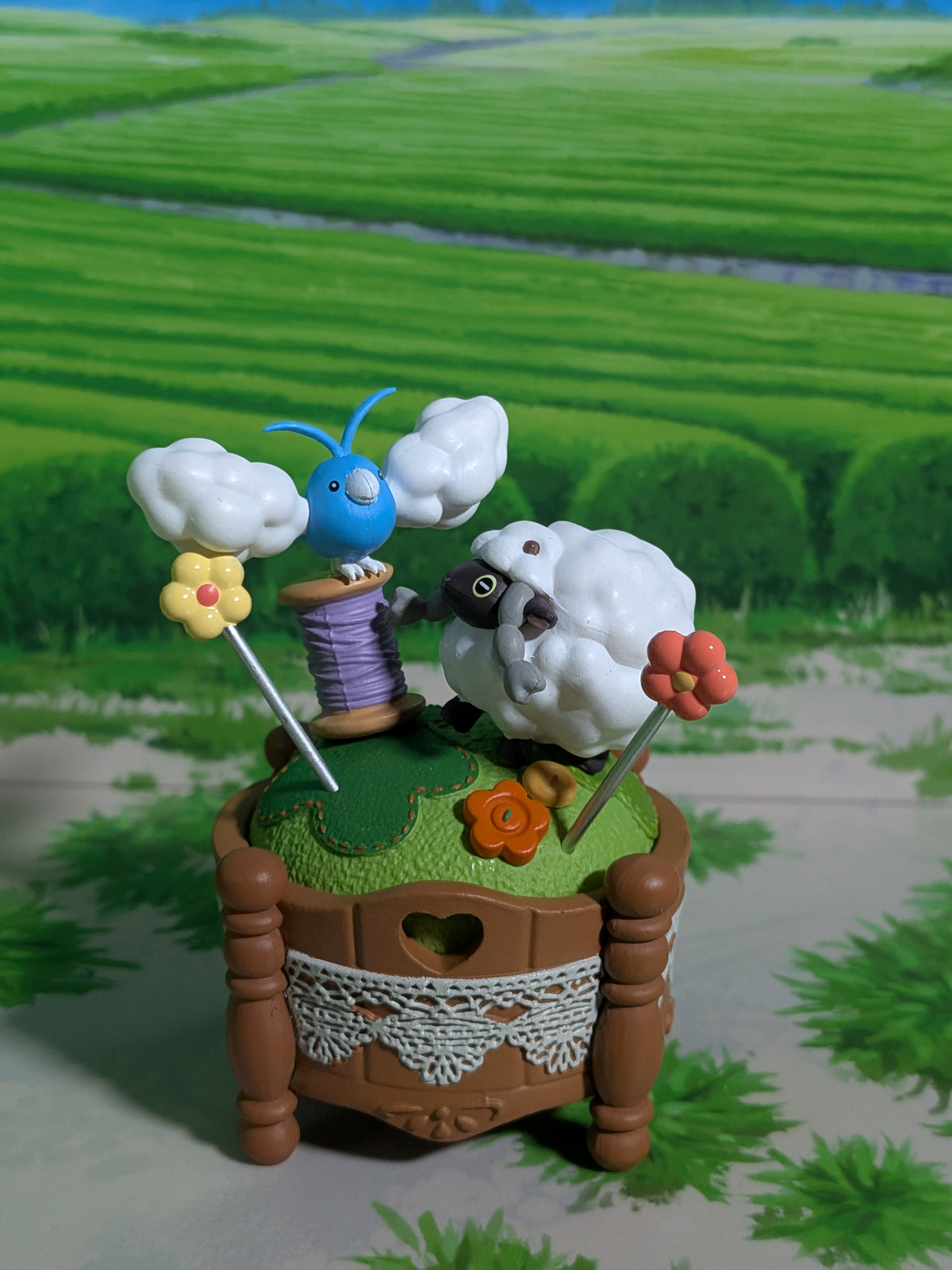 Re-Ment Pokémon Sweet Crafts Collection - Tylton & Moumouton / Swablu & Wooloo (~10 cm)
