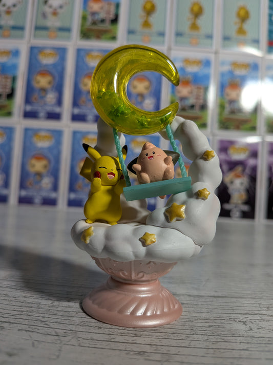 Re-Ment Pokémon - Pikachu & Mélo / Cleffa - Starrium Dreaming Moonlit Night