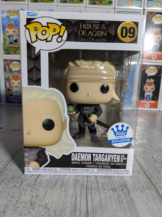 Funko pop House of the Dragon #09 - Daemon Targaryen with Dragon Egg