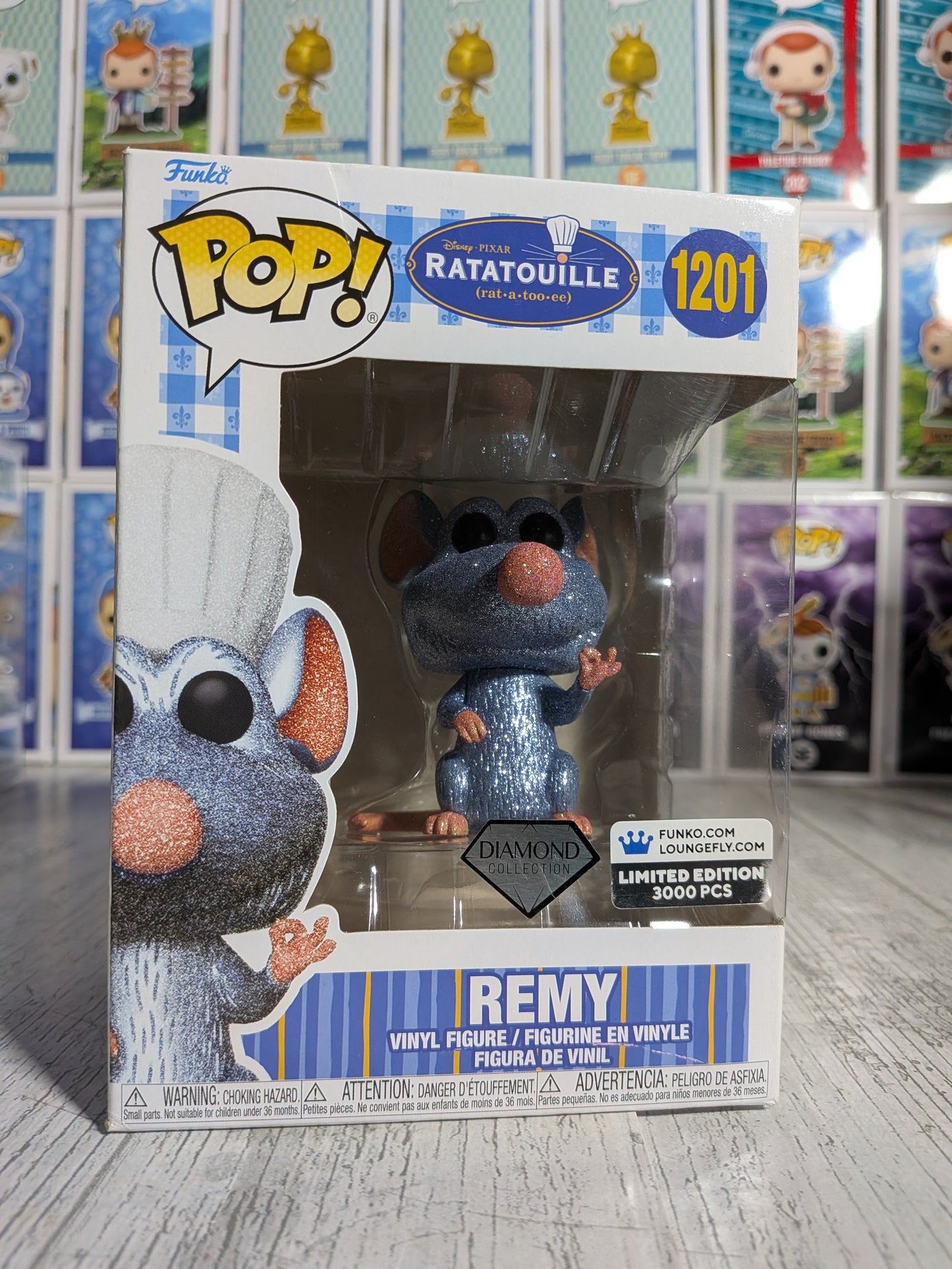 Funko pop Disney #1201 - Remy (Funko x Loungefly/3000 pezzi/diamante/scatola danneggiata)