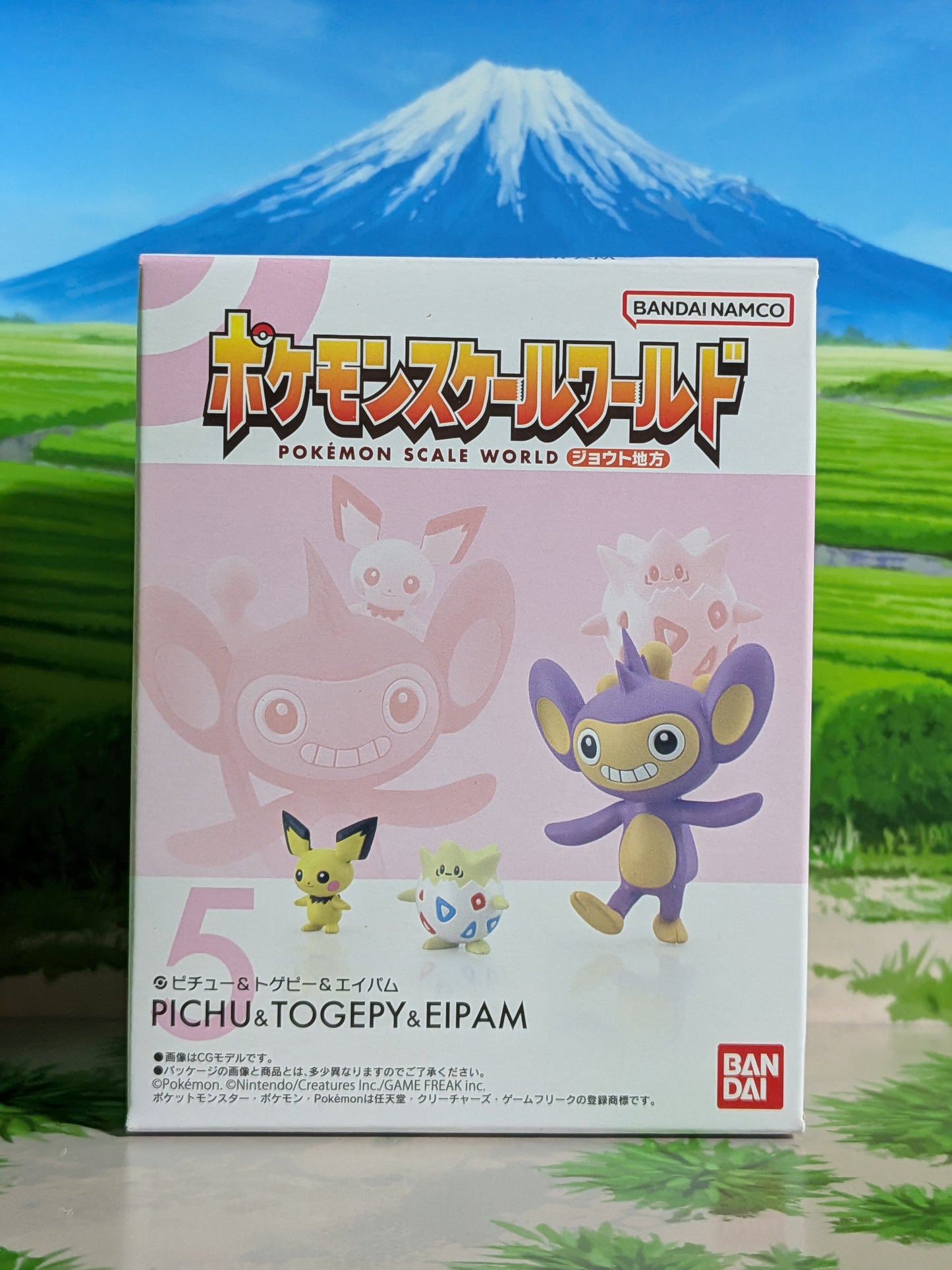 Pokémon Scale World Johto - Pichu, Togepi & Capumain | Pichu, Togepi & Aipom (Neuf)