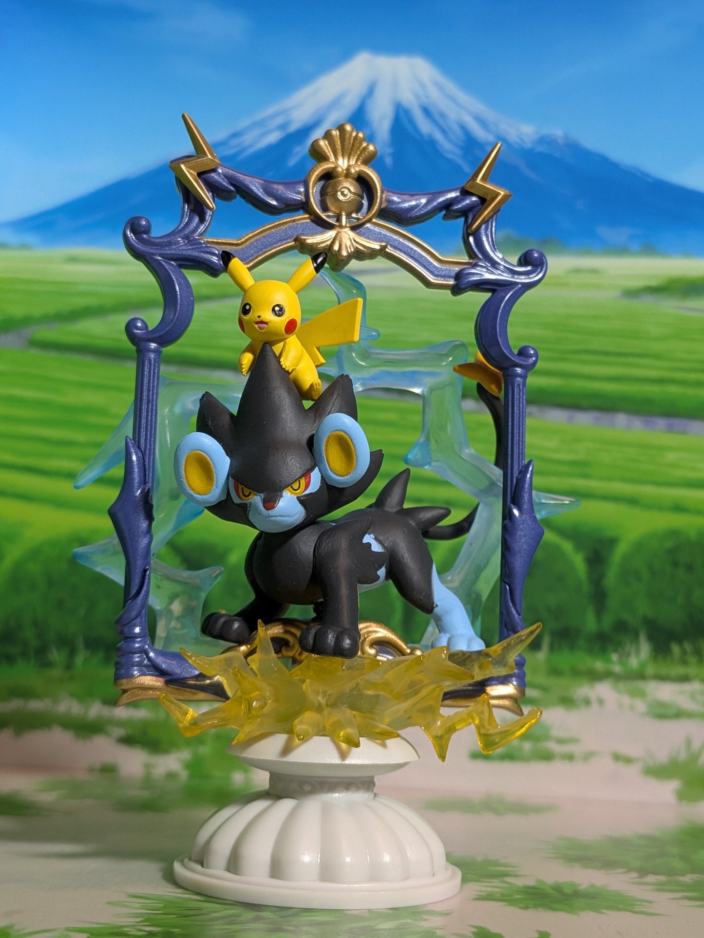 Re-Ment Pokémon - Pikachu & Luxray | Rentorar - Decorative Frame Collection 2