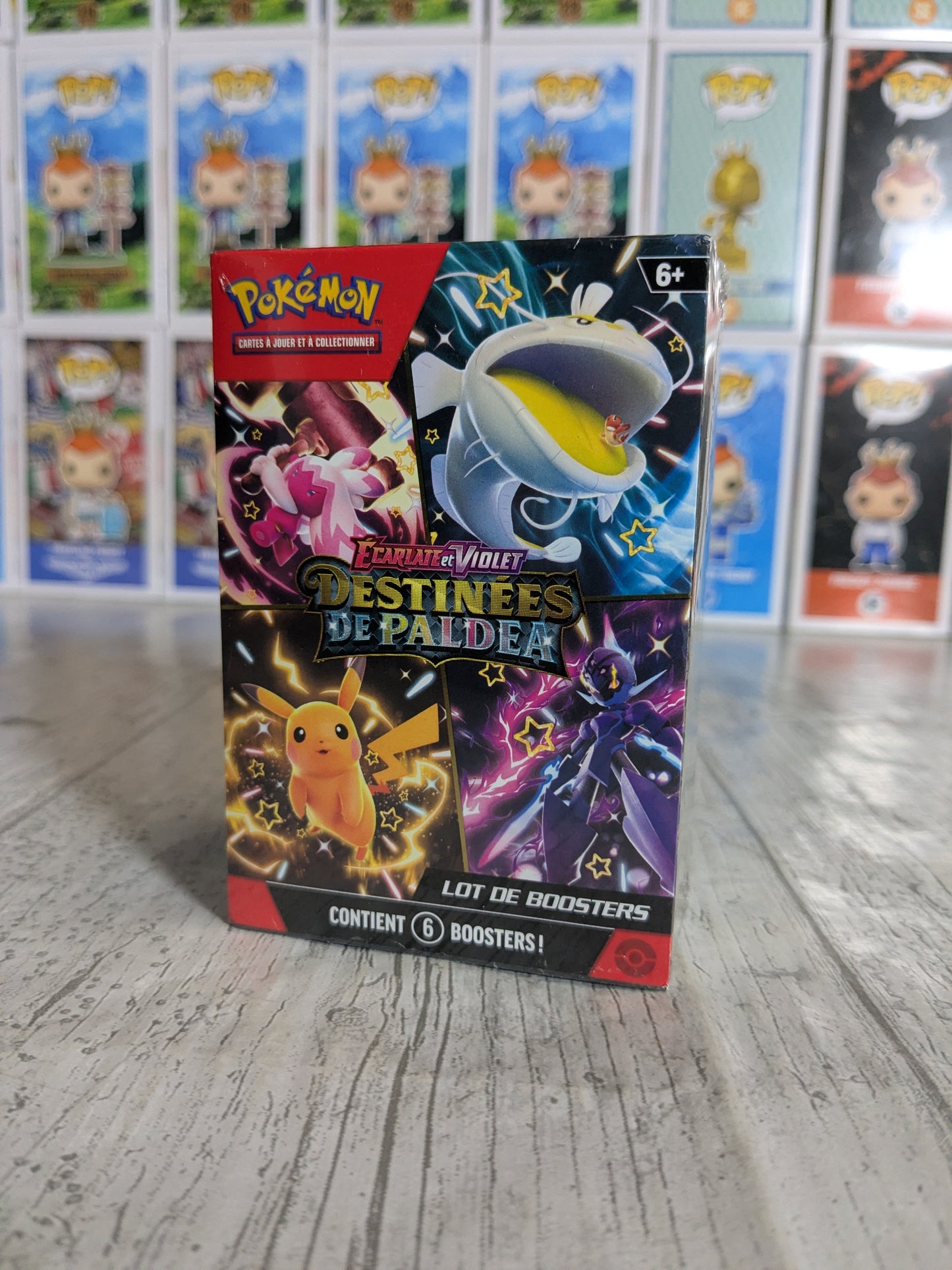 Pokémon JCC – Destinées de Paldea (FR) – Lot de 6 Boosters
