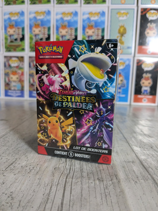 Pokémon JCC – Destinées de Paldea (FR) – Lot de 6 Boosters