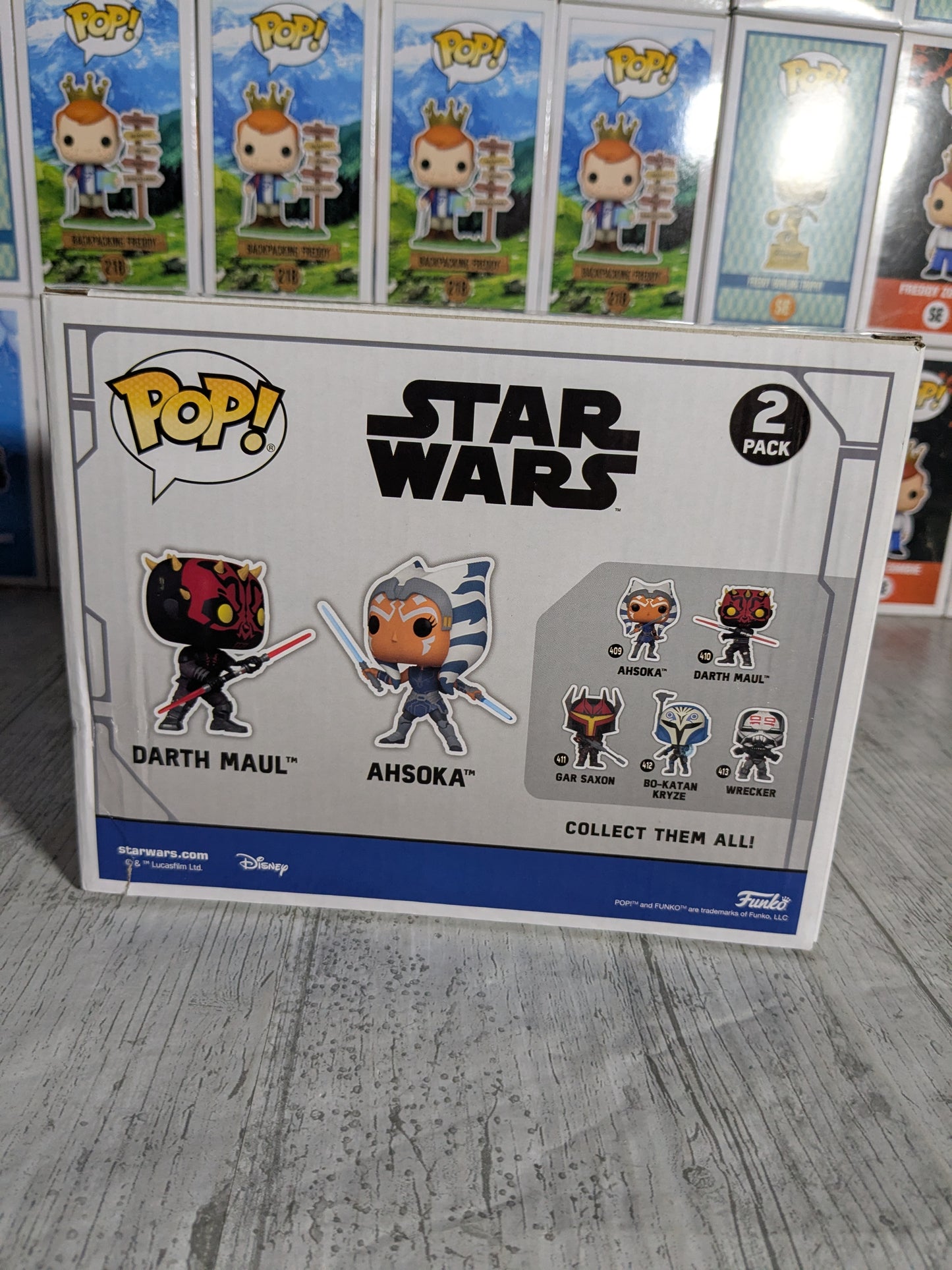 Funko pop : Darth Maul vs Ahsoka Tano (GameStop/Damaged Box)