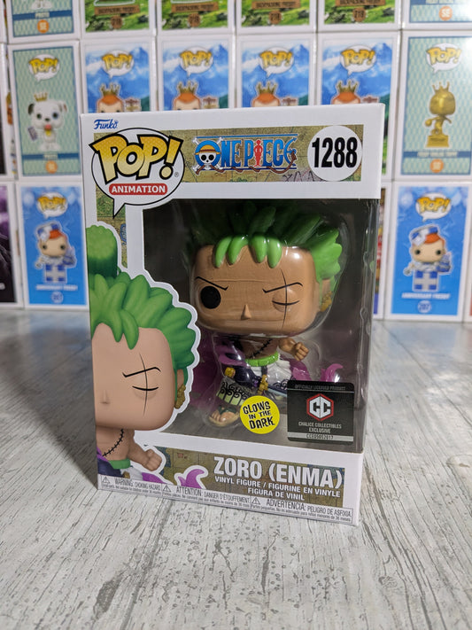 Funko Pop 1288: Zoro mit Enma (Glow/CCE)