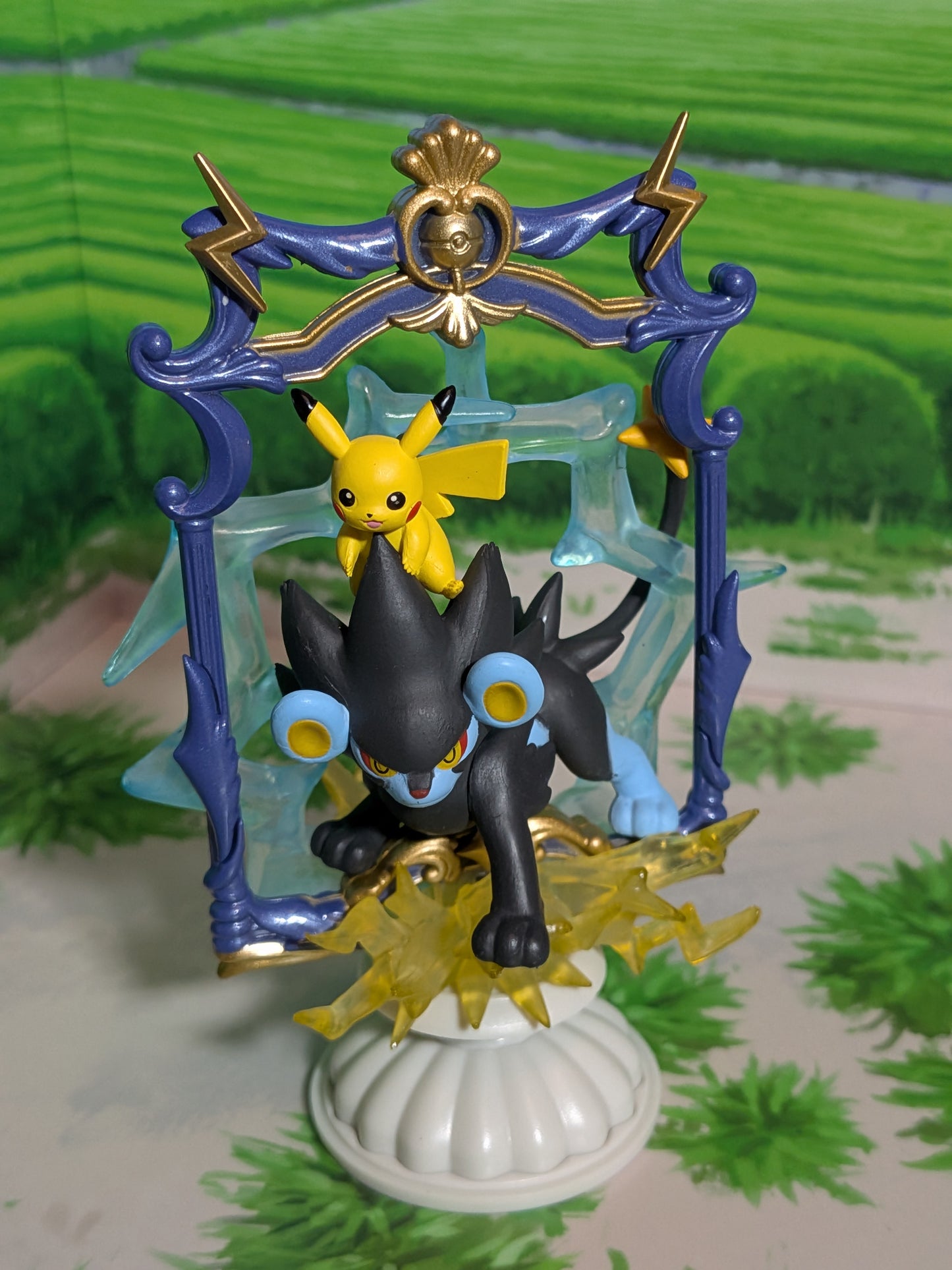 Re-Ment Pokémon - Pikachu & Luxray | Rentorar - Decorative Frame Collection 2