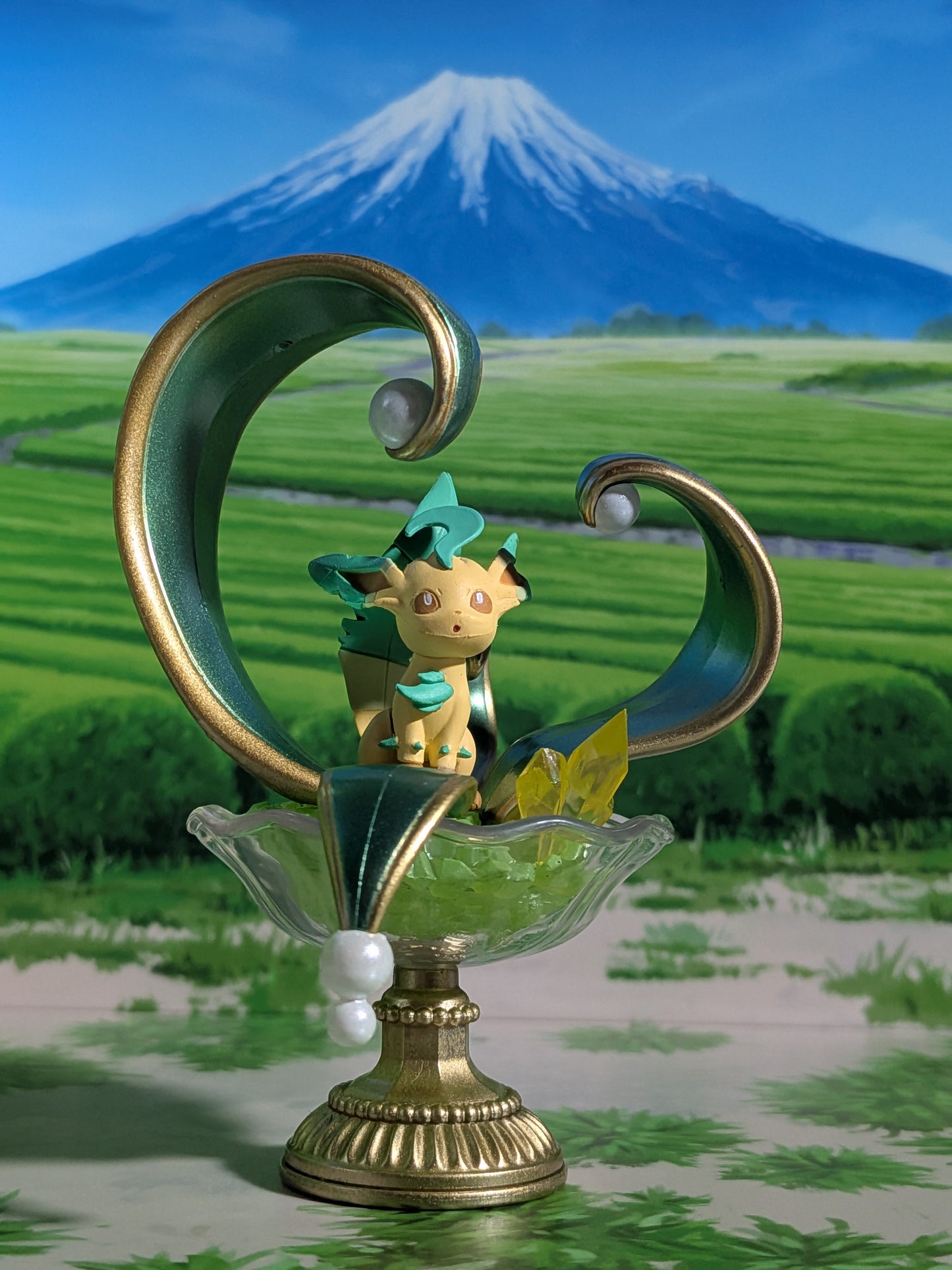 Re-Ment Pokémon - Phyllali / Leafeon - Gemstone Shining Miracle