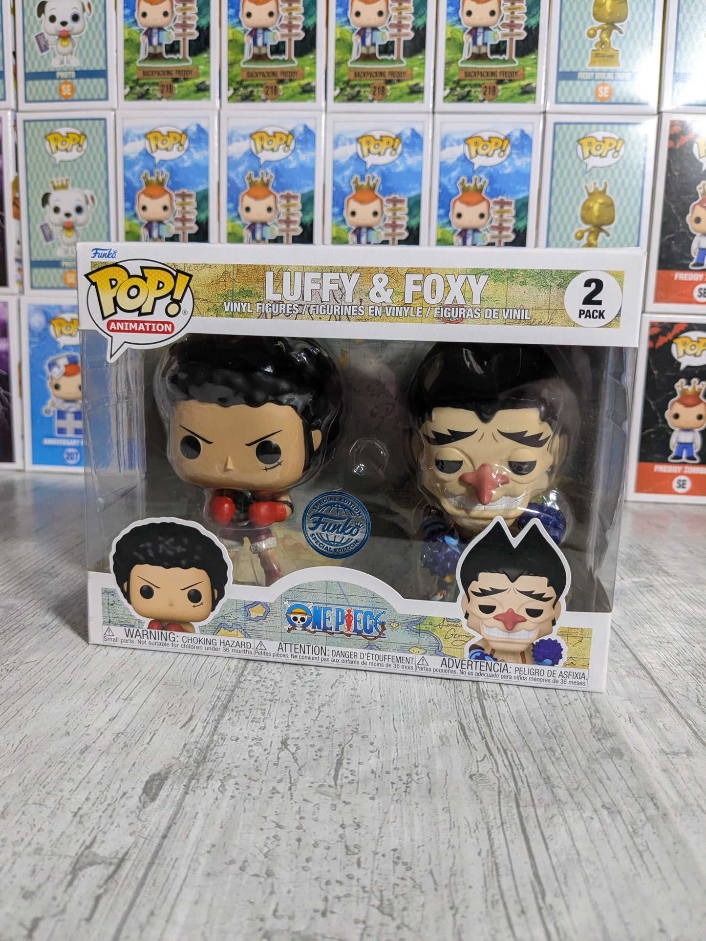 Funko pop : Luffy & Foxy (Opened/Damaged Plastic)