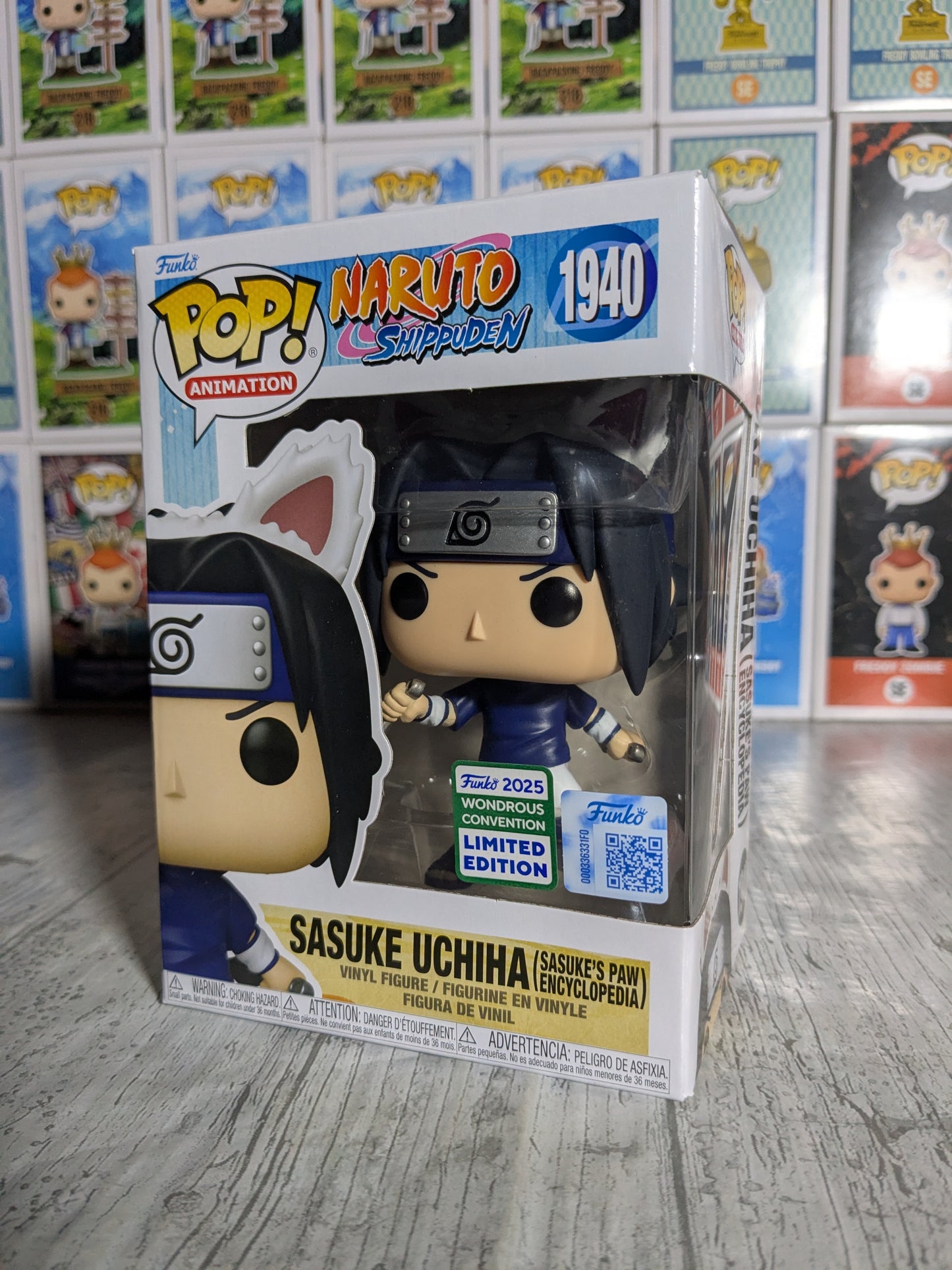 Funko pop Naruto Shippuden #1940 - Sasuke Uchiha Sasuke's Paw Encyclopedia (WC2025)