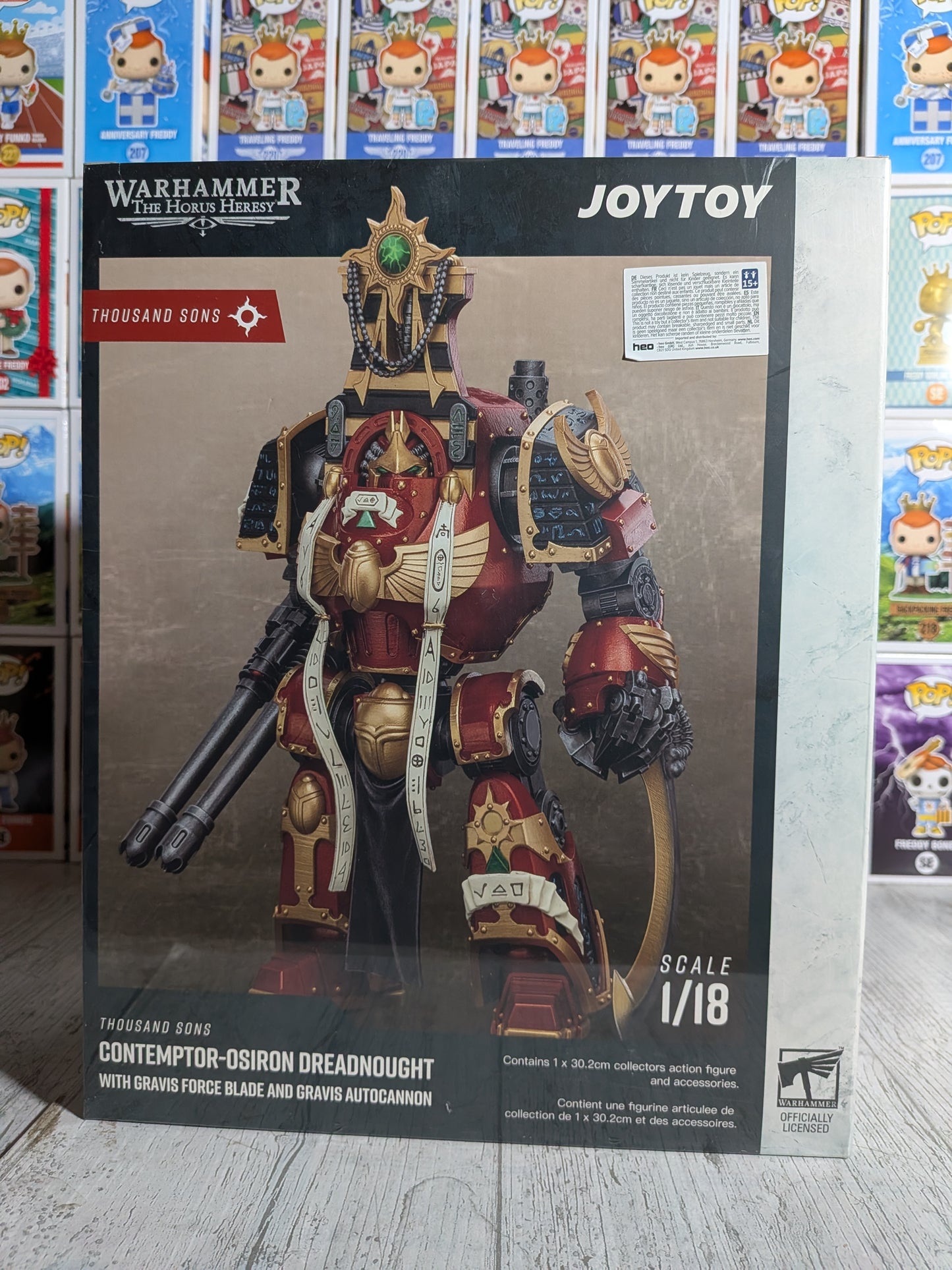 JoyToy Warhammer The Horus Heresy – Thousand Sons Contemptor-Osiron Dreadnought mit Gravis-Sturmkanone (30,2cm)