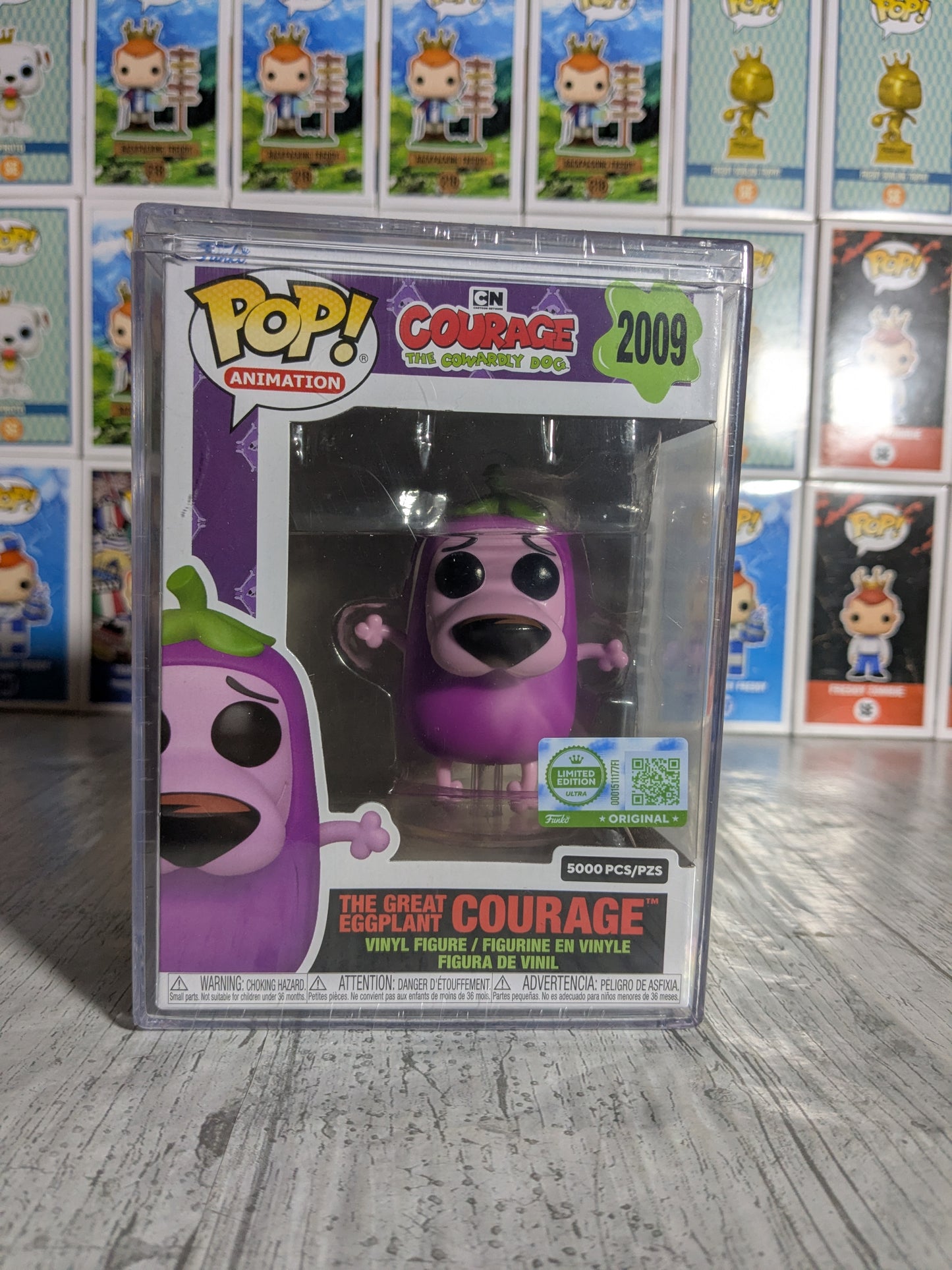 Funko pop Courage The Cowardly Dog #2009 - The Great Eggplant Courage (5000PCS)