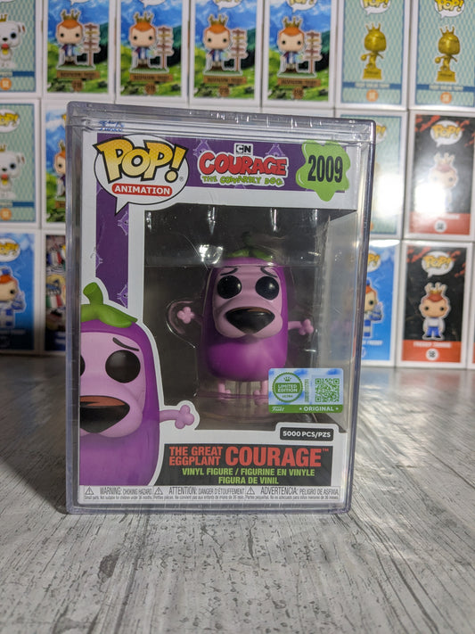 Funko pop Courage The Cowardly Dog #2009 - The Great Eggplant Courage (5000PCS)