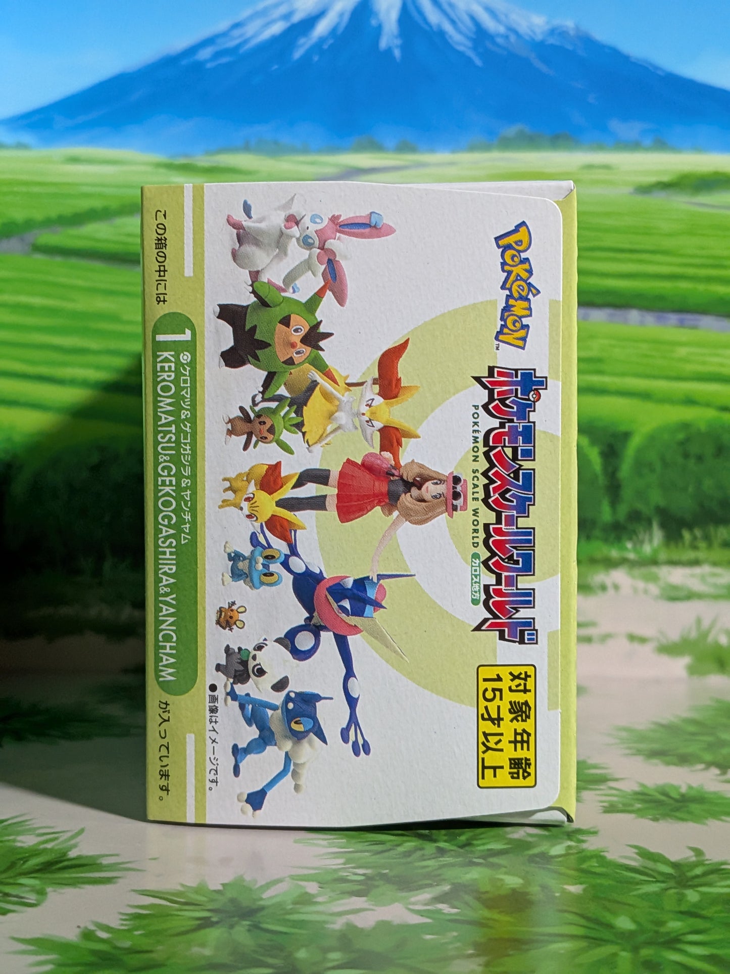 Pokémon Scale World Kalos - Grenousse, Croâporal & Pandespiègle | Froakie, Frogadier & Pancham (Neuf)