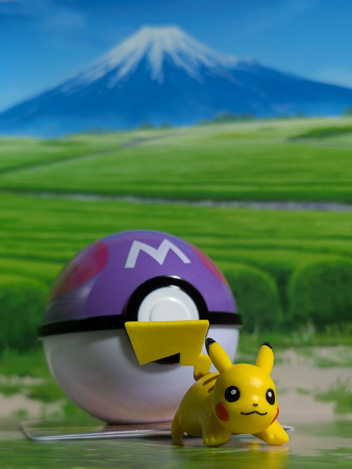 Shokugan: Pokémon Get & Gum - Blazing Sky Illusion - Pikachu & Master Ball (Environ 3 cm)