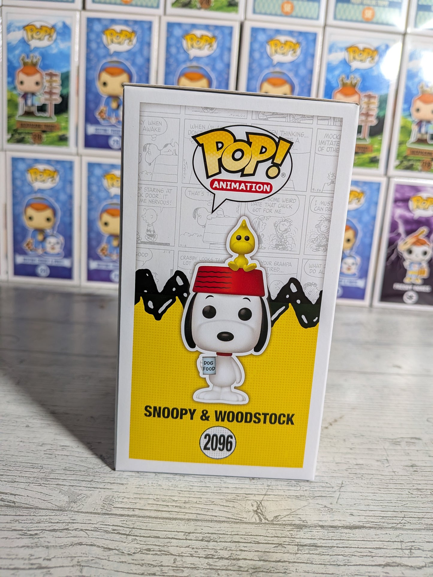 Funko Pop Peanuts #2096 – Snoopy & Woodstock (beflockt)