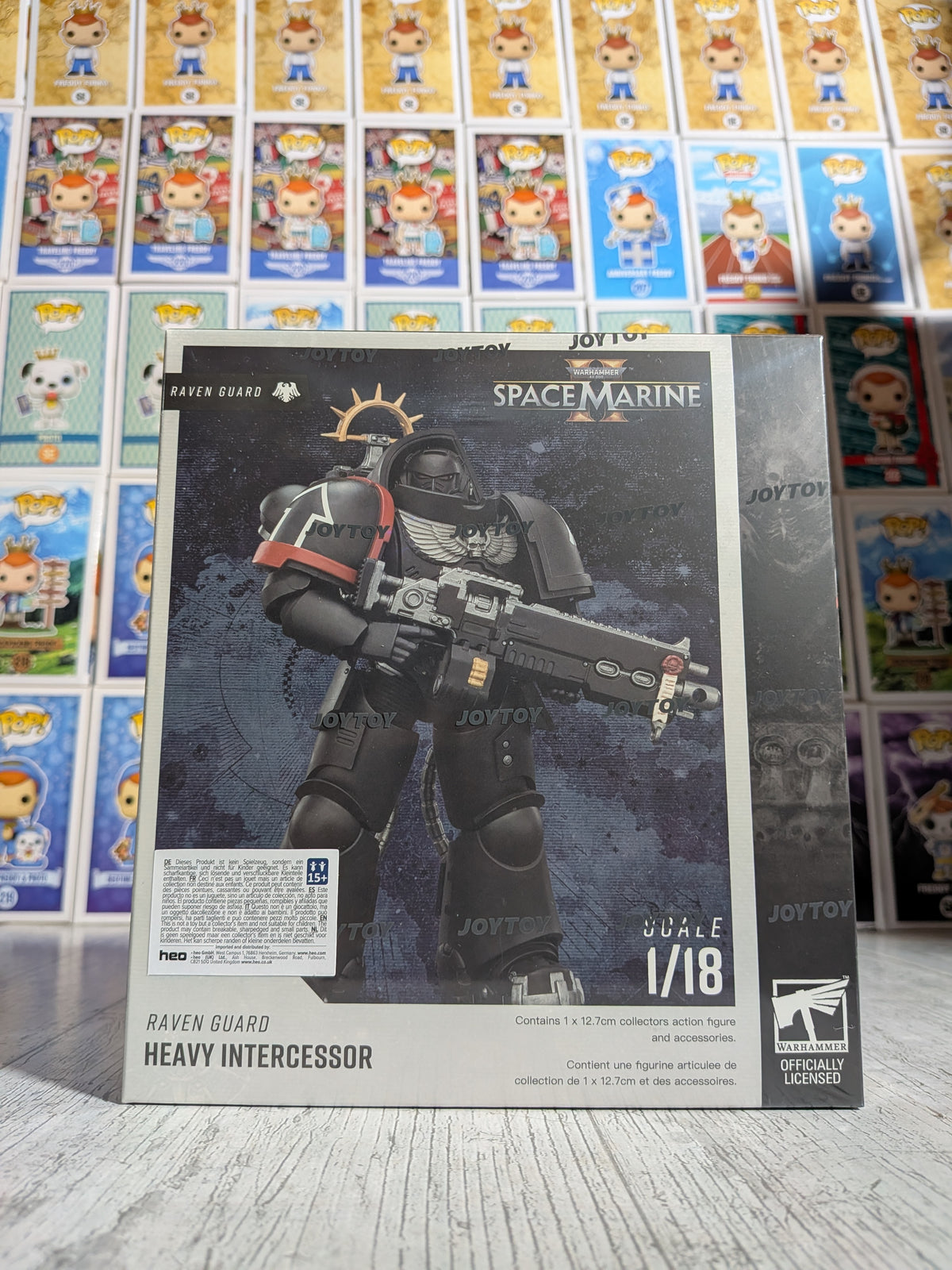 JoyToy Warhammer 40k: Space Marine 2 - Raven Guard Heavy Intercessor (12.7cm)